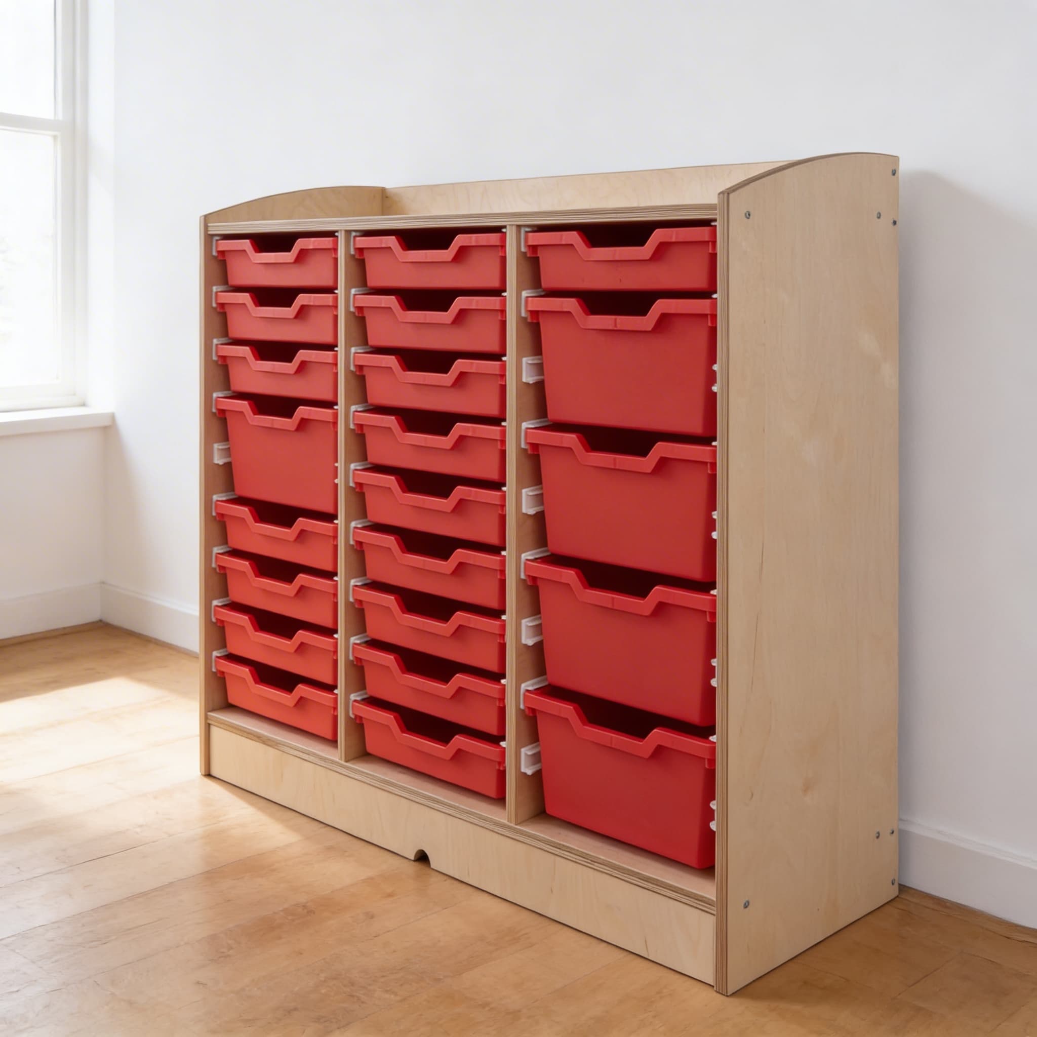 Tablettschrank: Individuelle Konfiguration (93 cm) — Seitenansicht