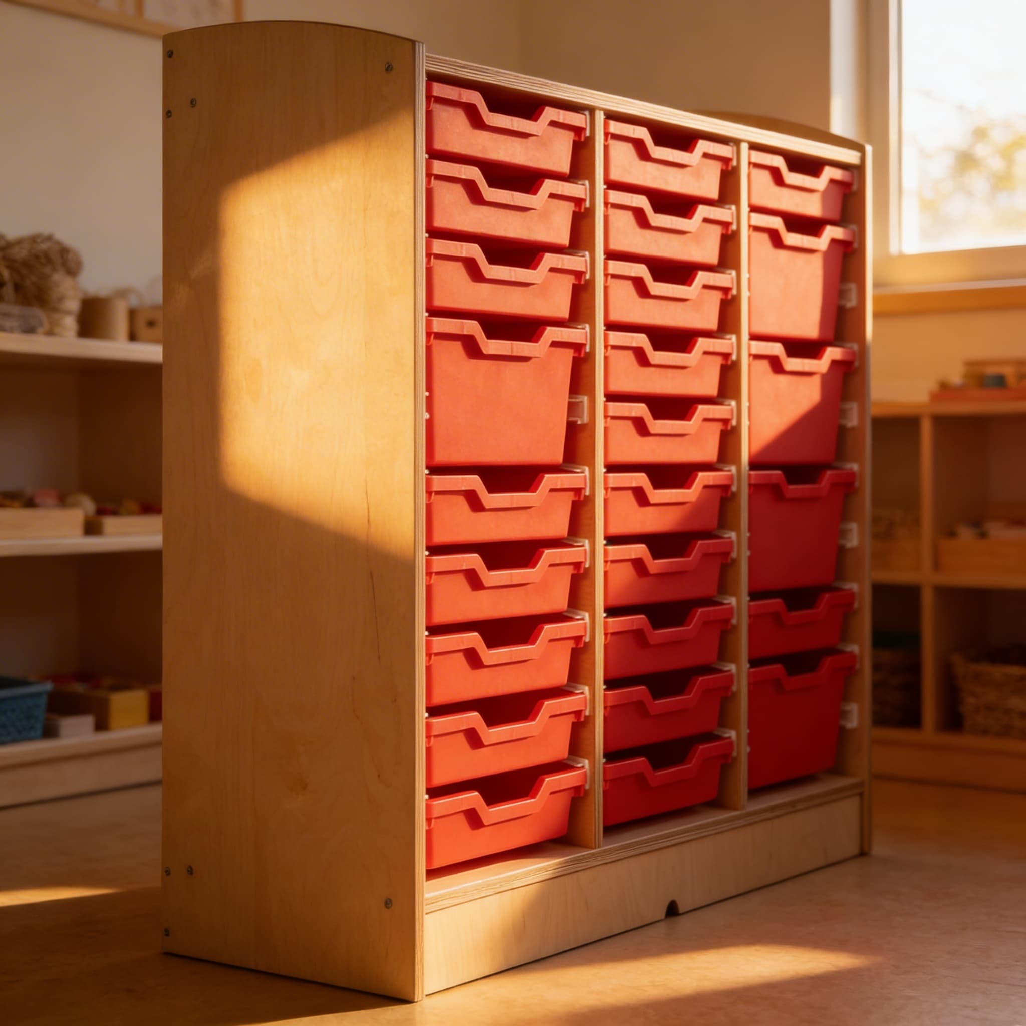 Tablettschrank: Individuelle Konfiguration (93 cm) — Im Einsatz