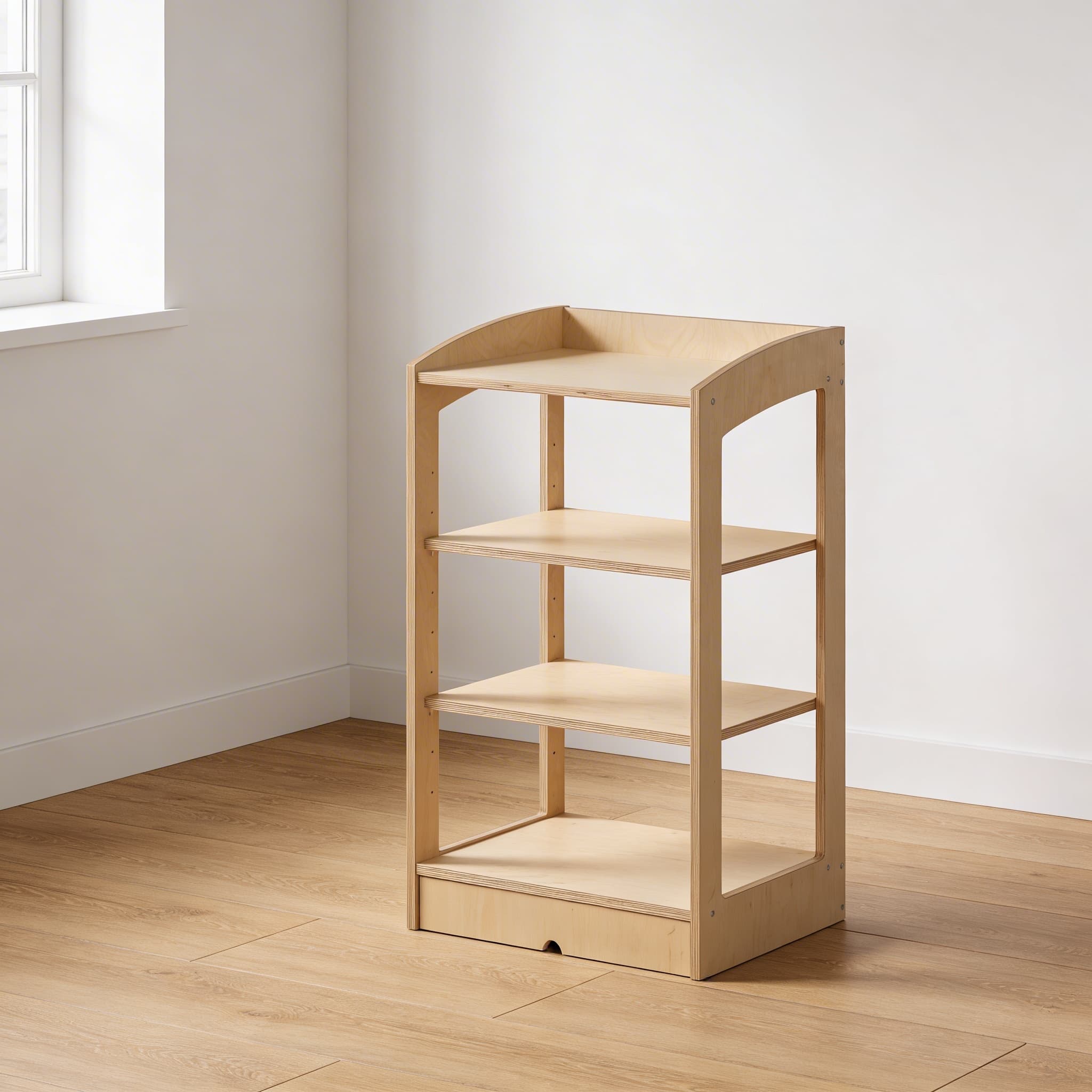 Geometrie-/Biologieschrank: Rückwand (93 cm) — Seitenansicht