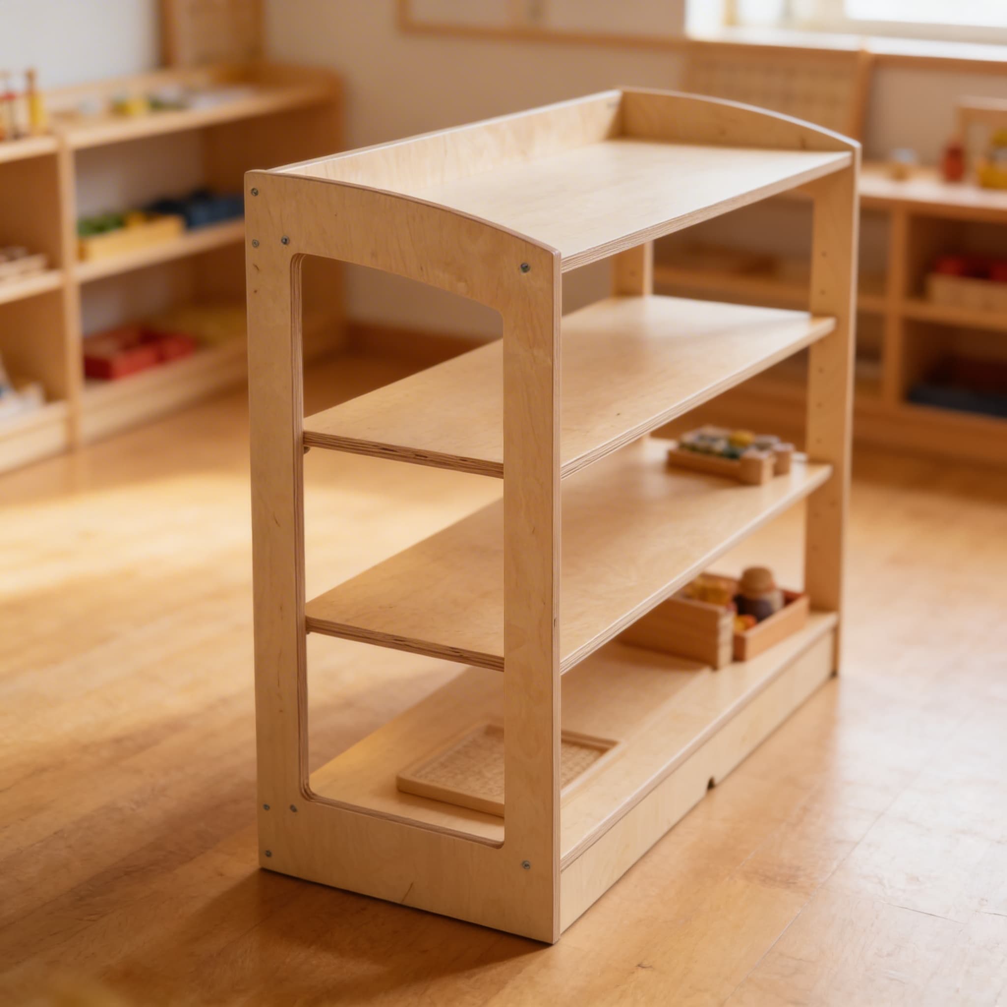 Materialschrank: Offene Rückseite (93 cm) — Detailansicht