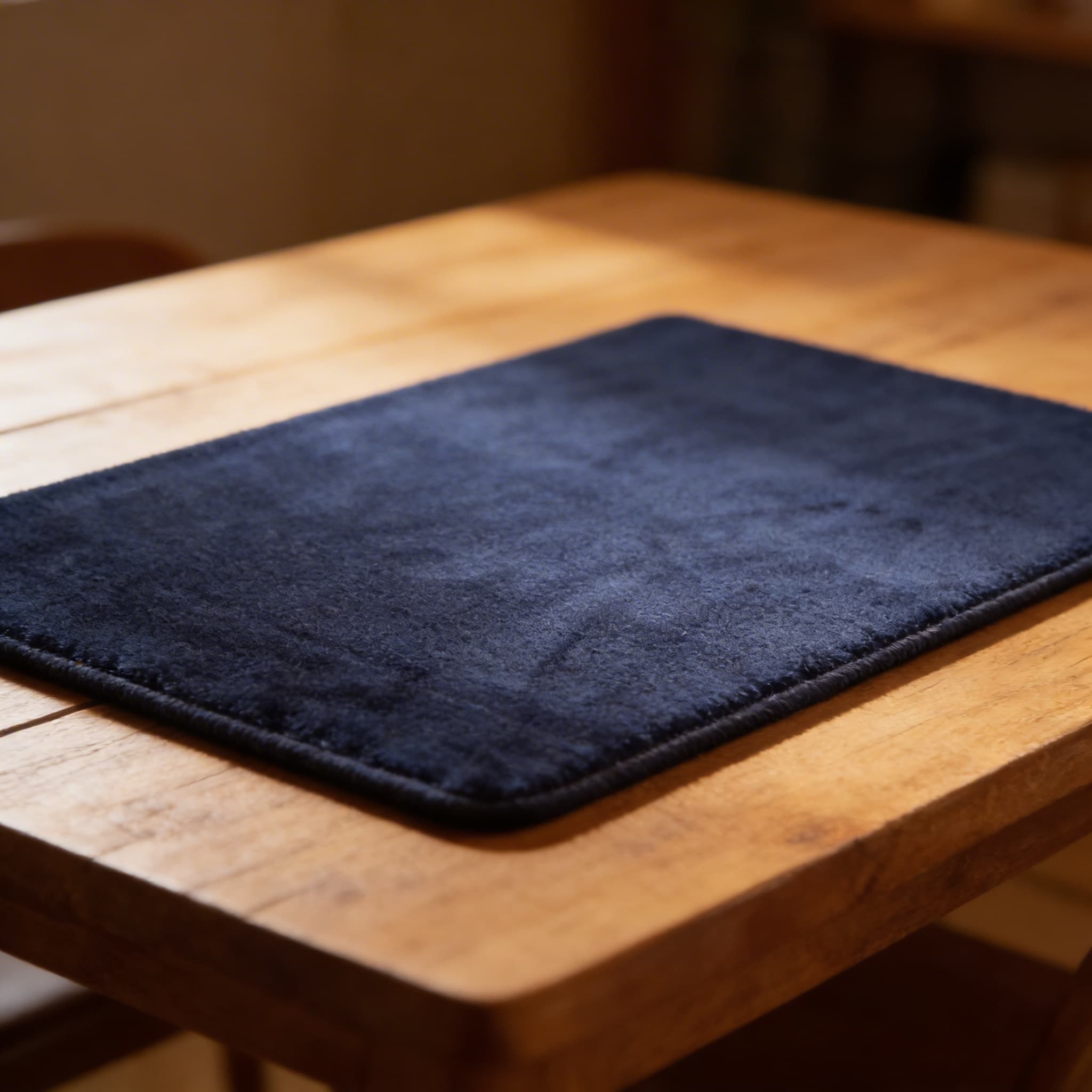 Dunkelblauer Teppich — Detailansicht