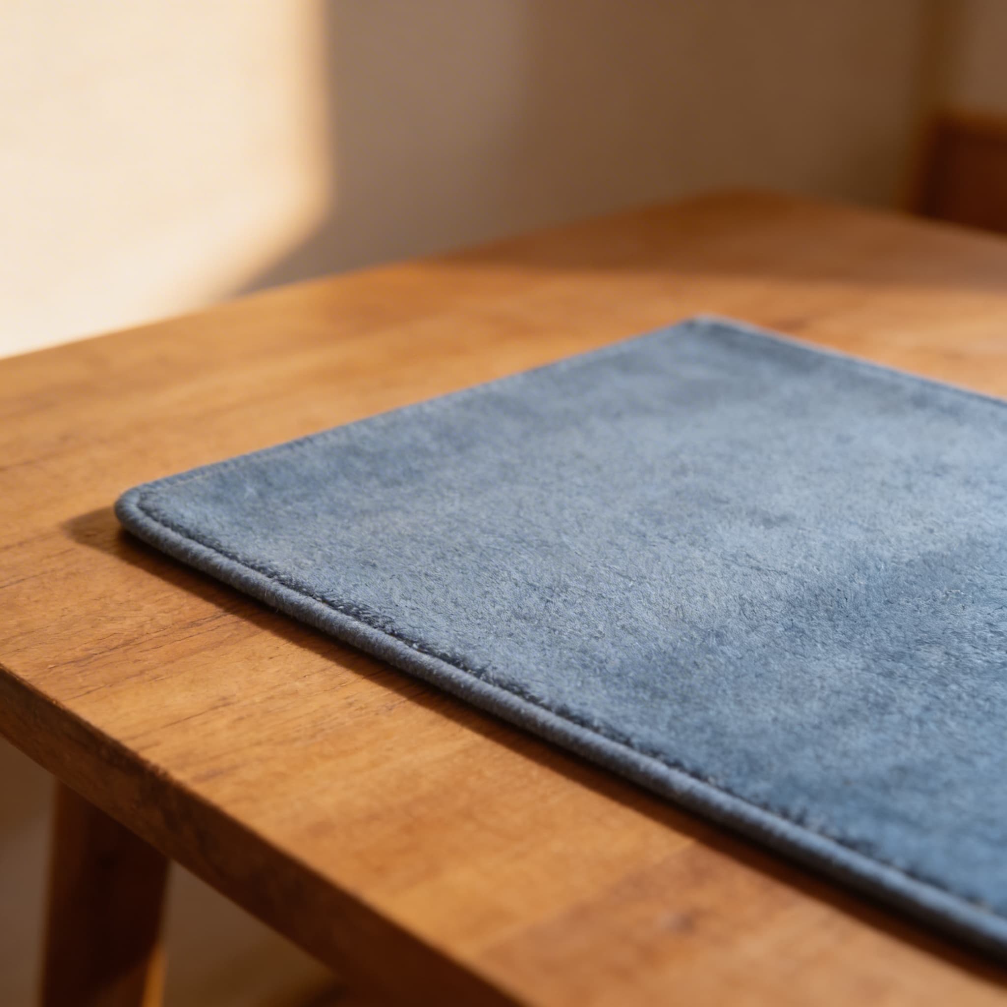 Hellblauer Teppich — Detailansicht