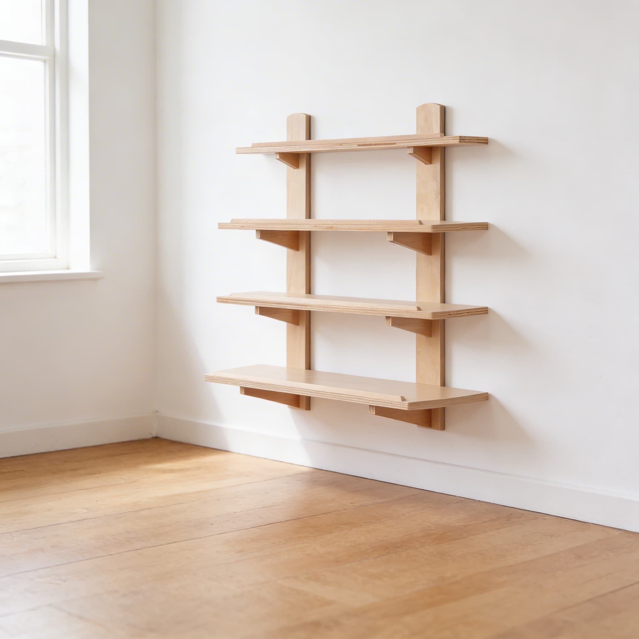 Metallrahmen-Gestell — Boden- und Wandaufstellung — Seitenansicht