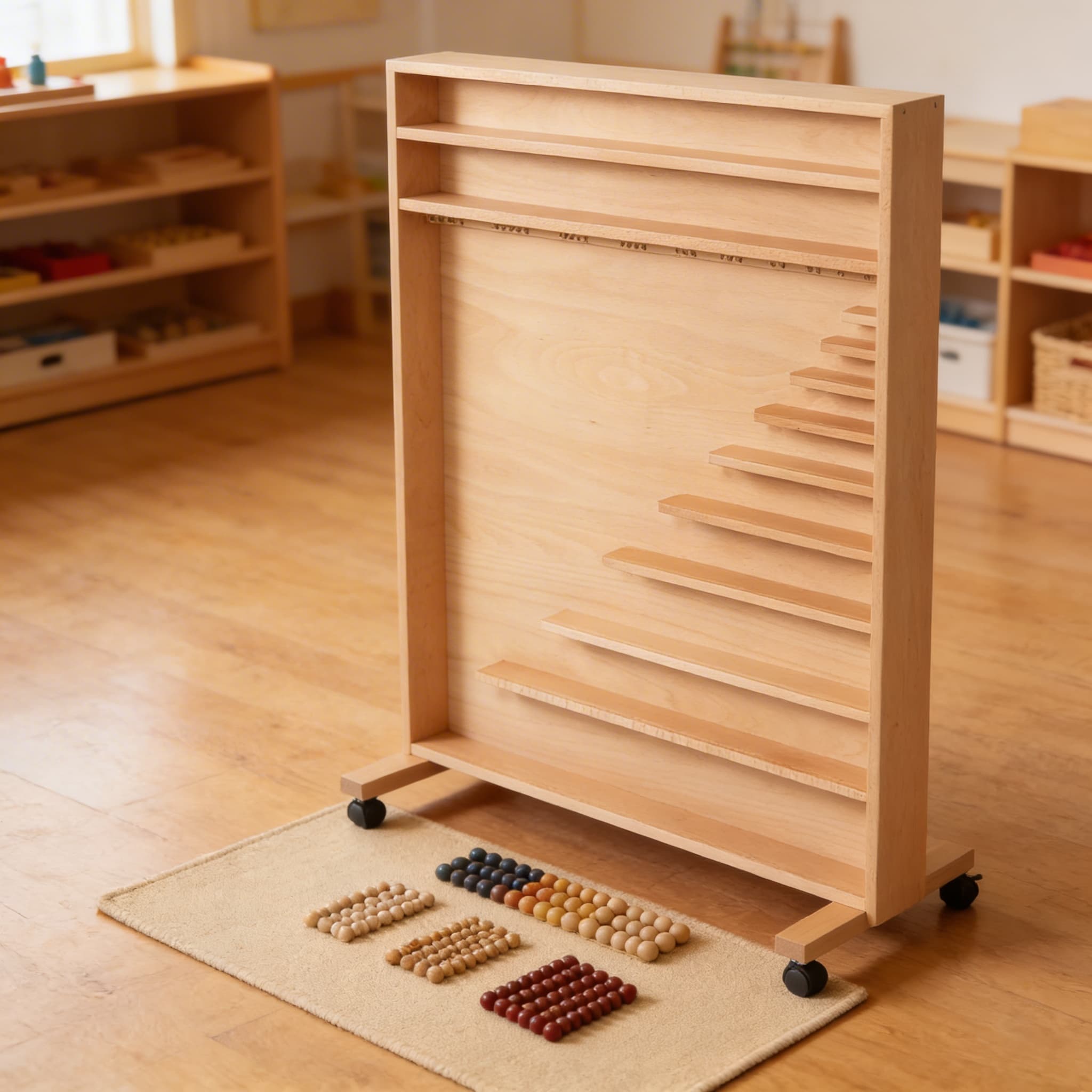 Perlenmaterial-Schrank — Professionelle Aufbewahrung — Detailansicht