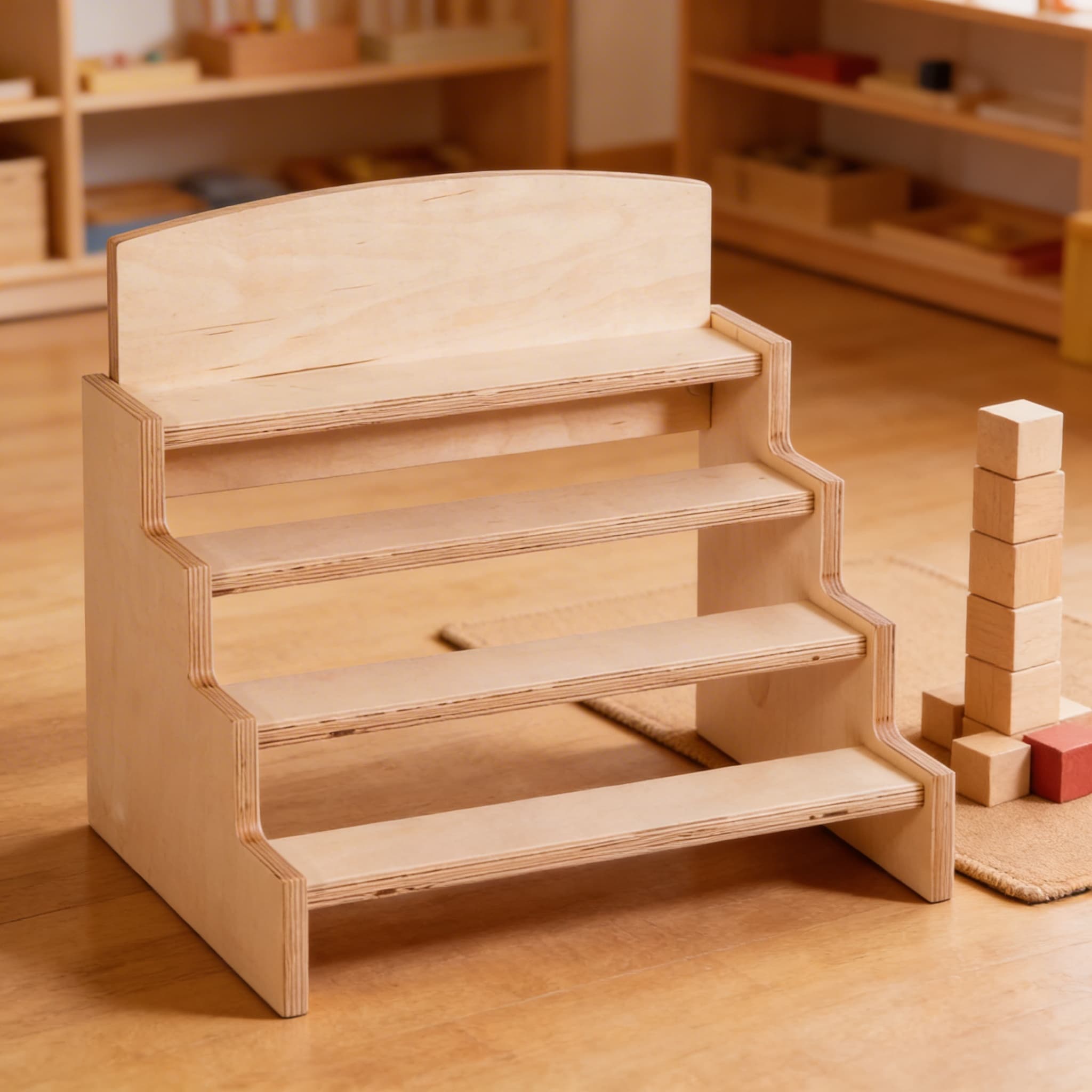 Zylinder-Blöcke Ständer — Gestuftes Display für vier Sätze — Detailansicht