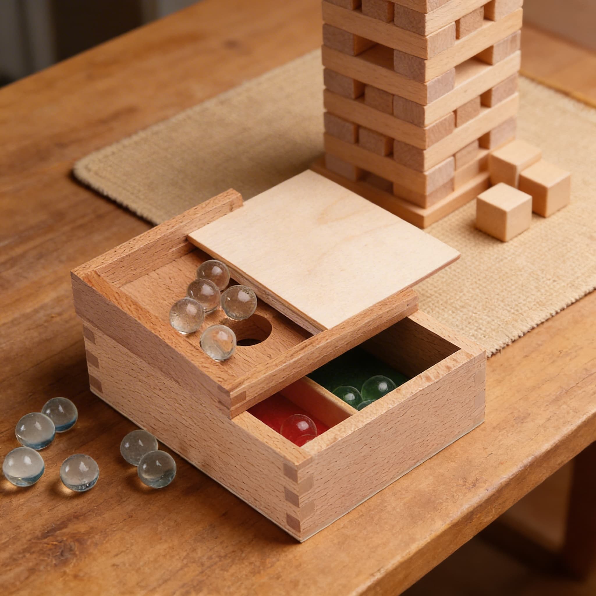 Mengen-Aufteilungsbox — Zweistufige mathematische Sortieraktivität — Detailansicht