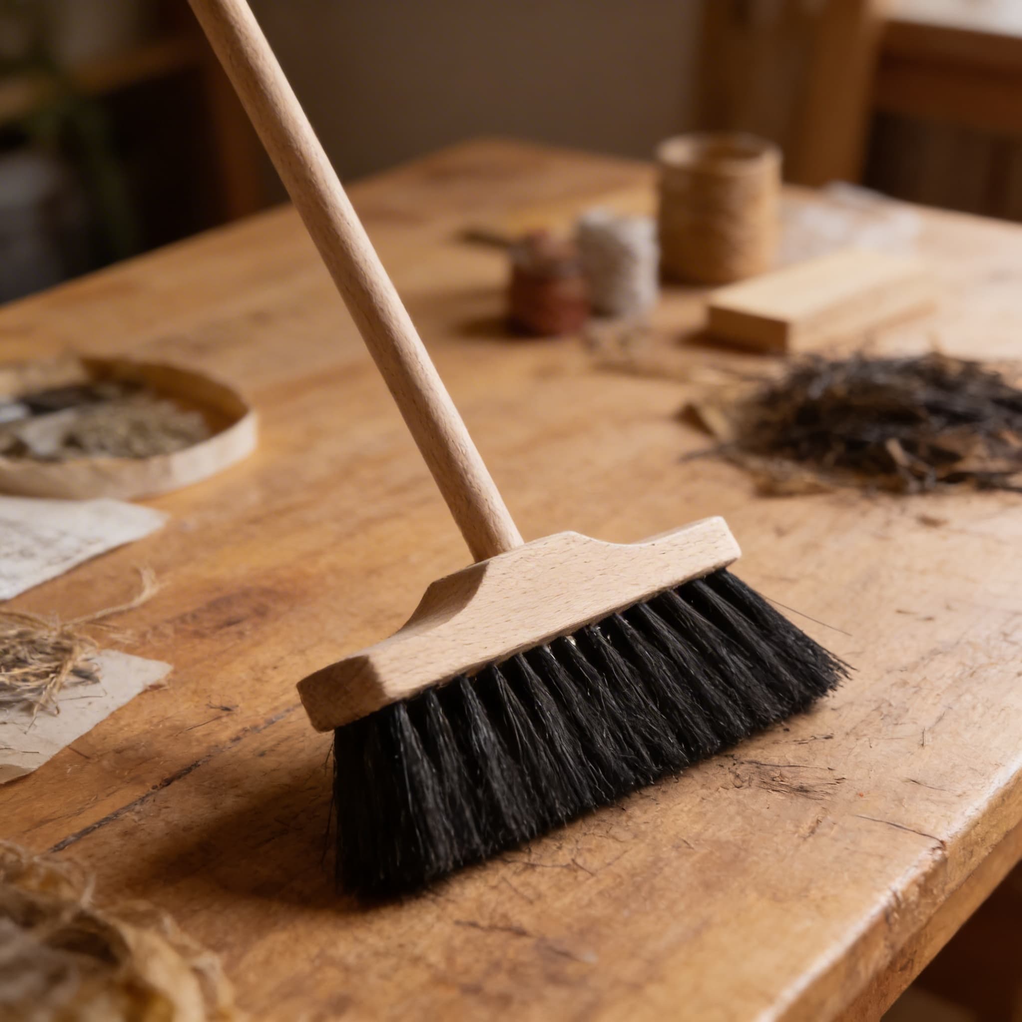 Zimmerbesen: Weich Schwarz (49 cm) — Ansicht 3