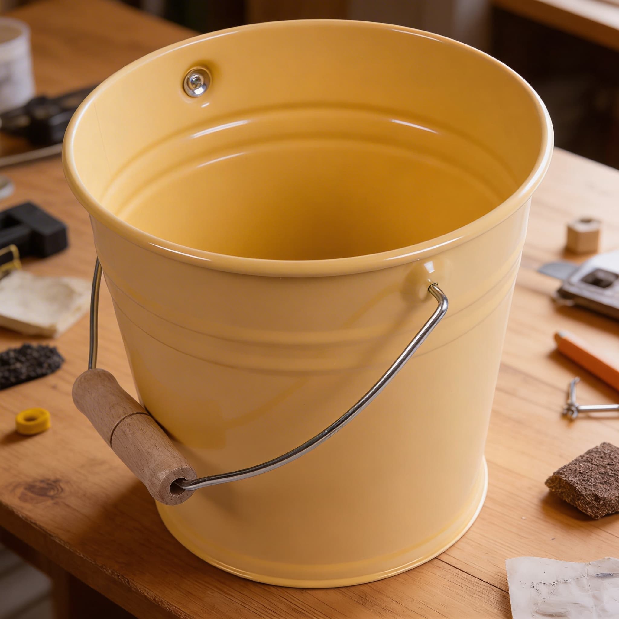 Kleiner Metalleimer: Blau — Ansicht 3