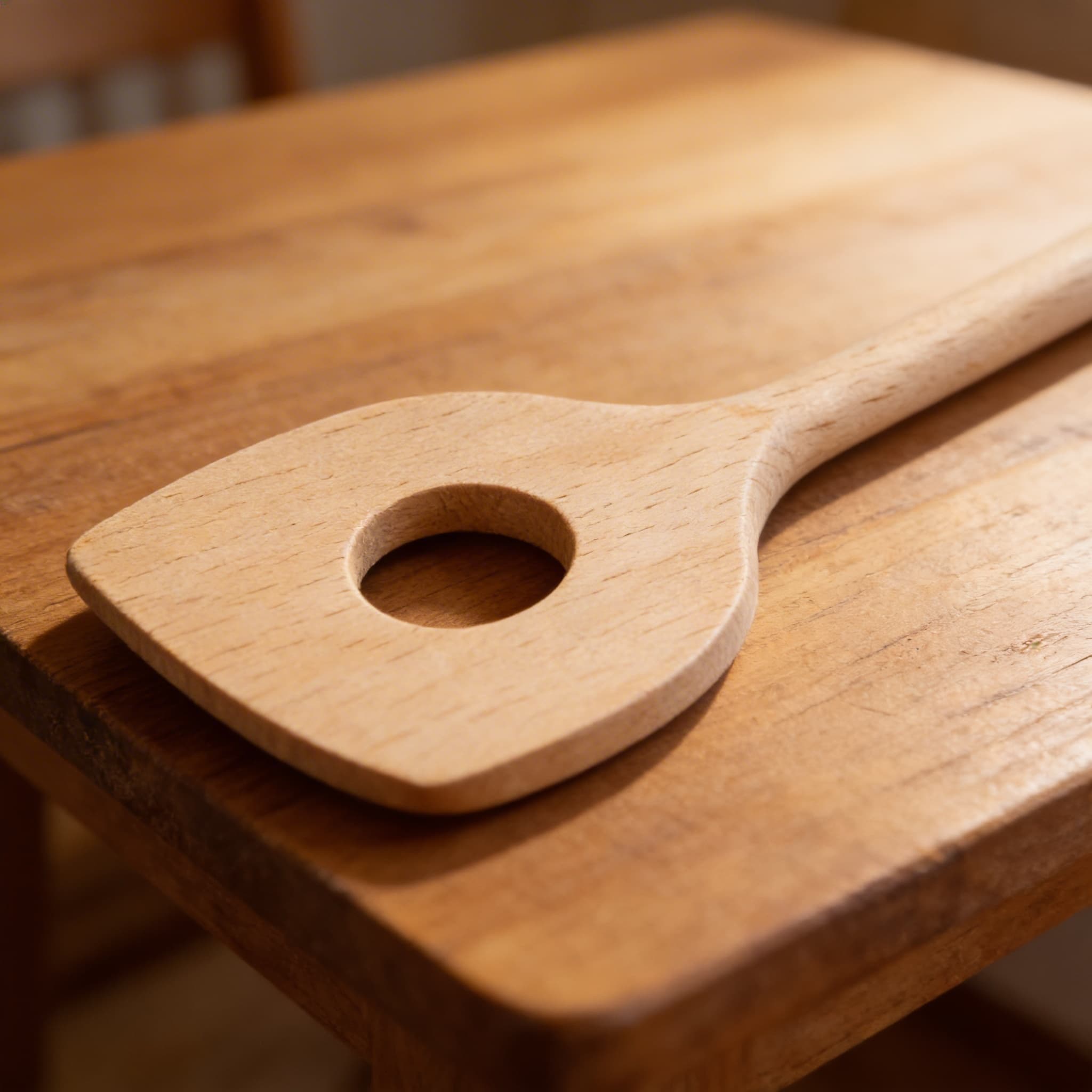 Kochlöffel mit Loch — Ansicht 3