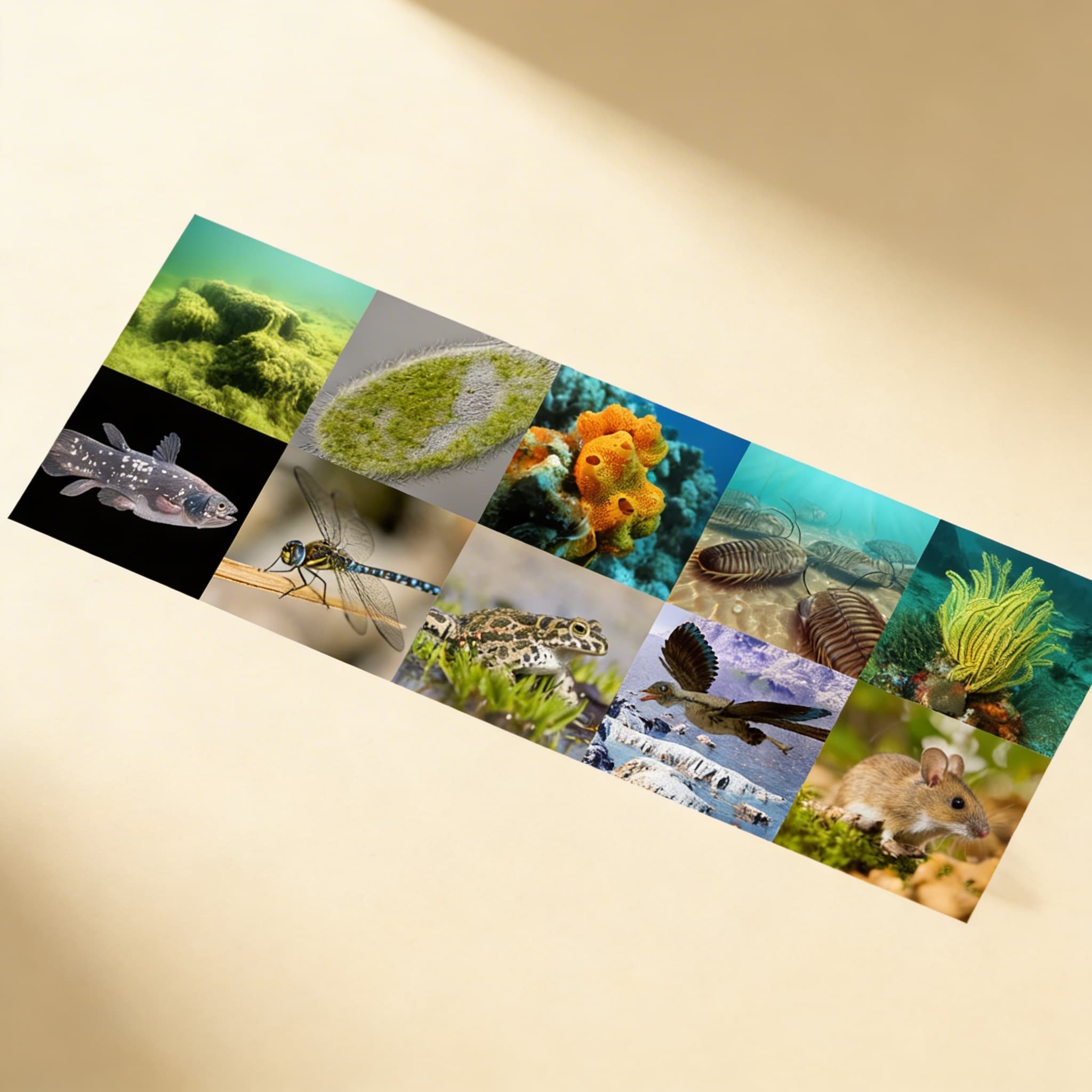 Časová osa života — Boční pohled