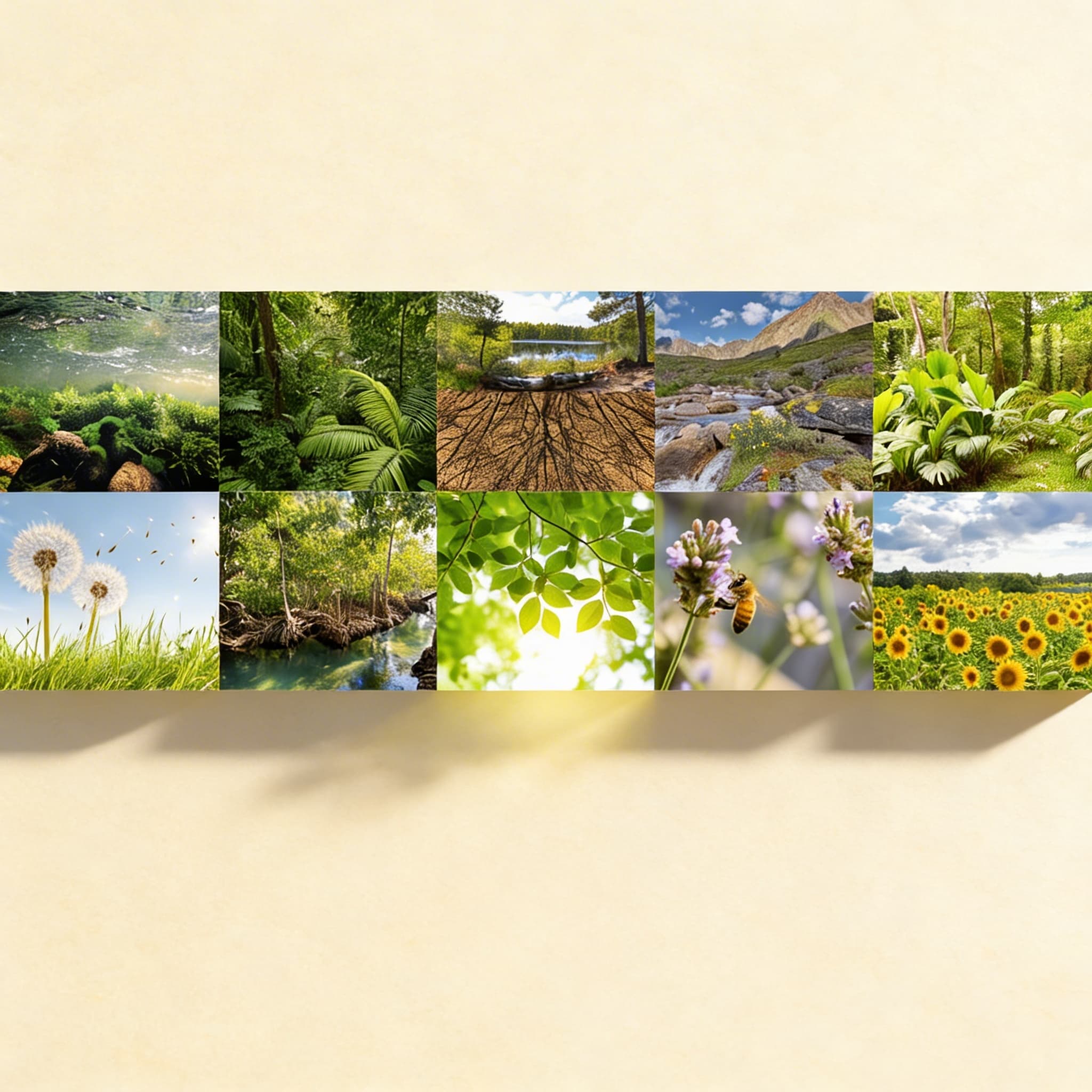 Die Pflanzen erzählen eine Geschichte