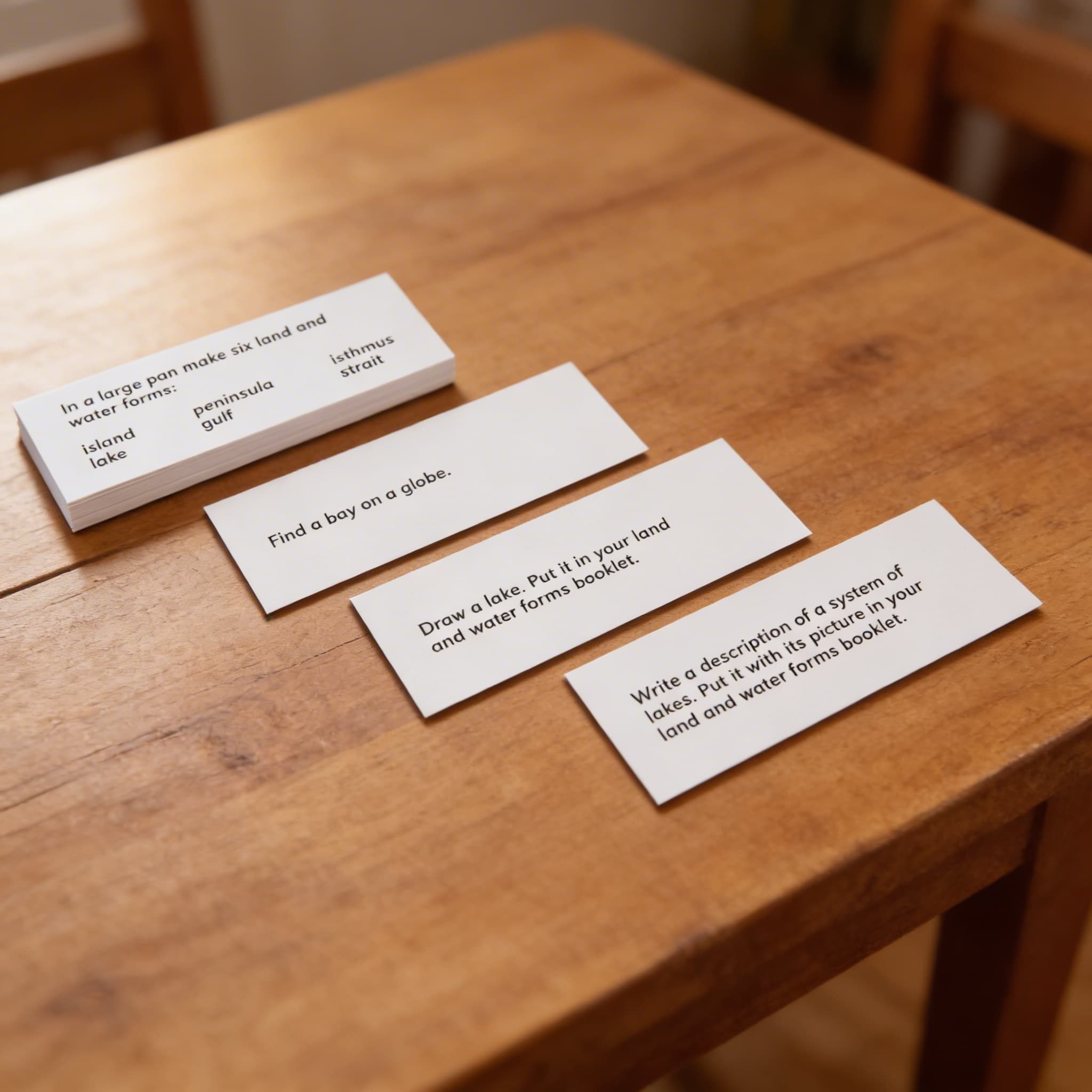 Land And Water Forms: Command Cards — Detail view