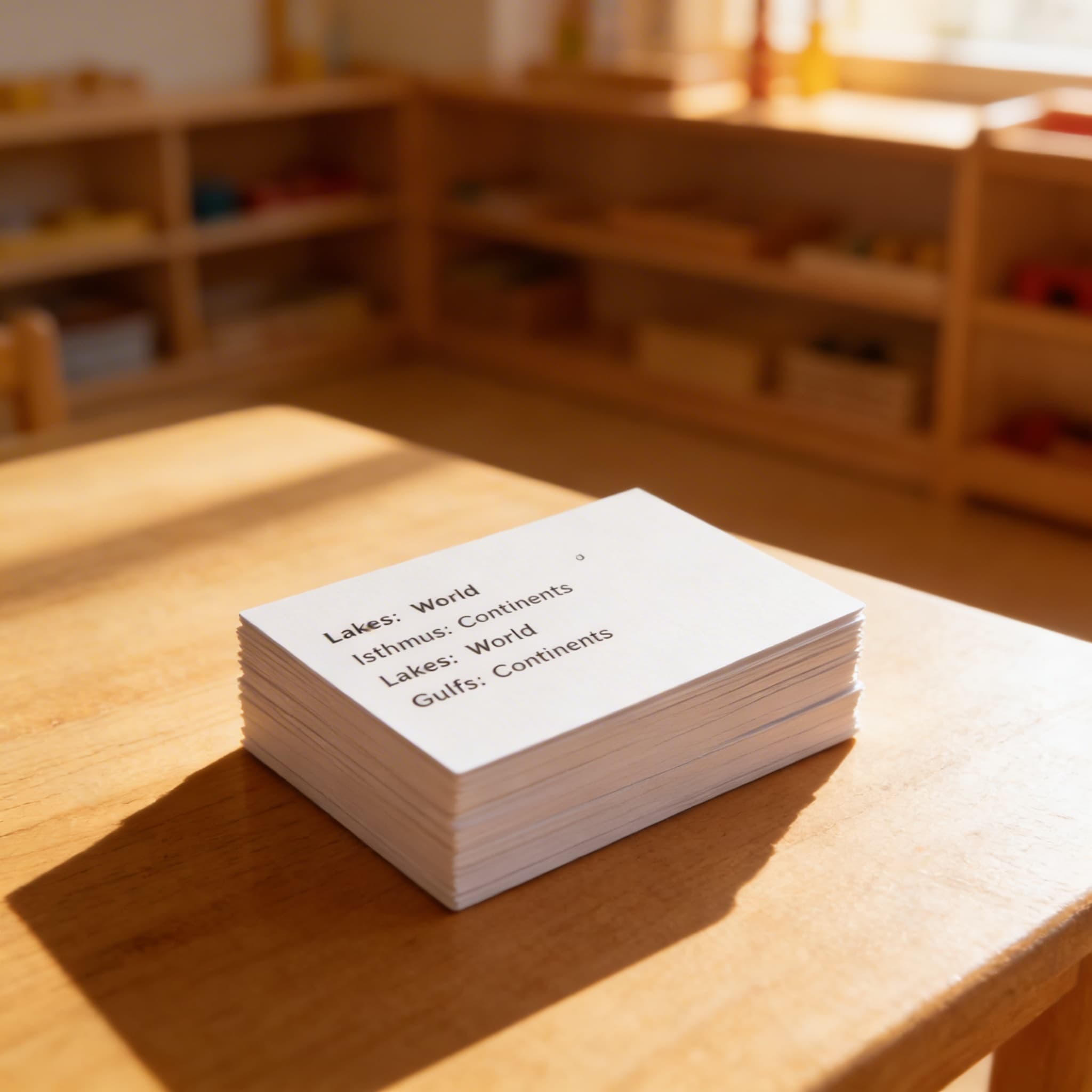 Formy zeme a vody: Príkazové karty 2 — Pri použití