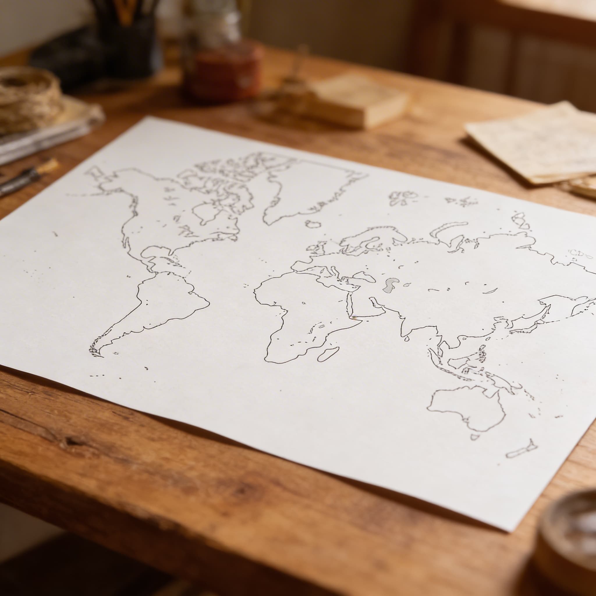 Welt: Umriss (50) — Ansicht 3