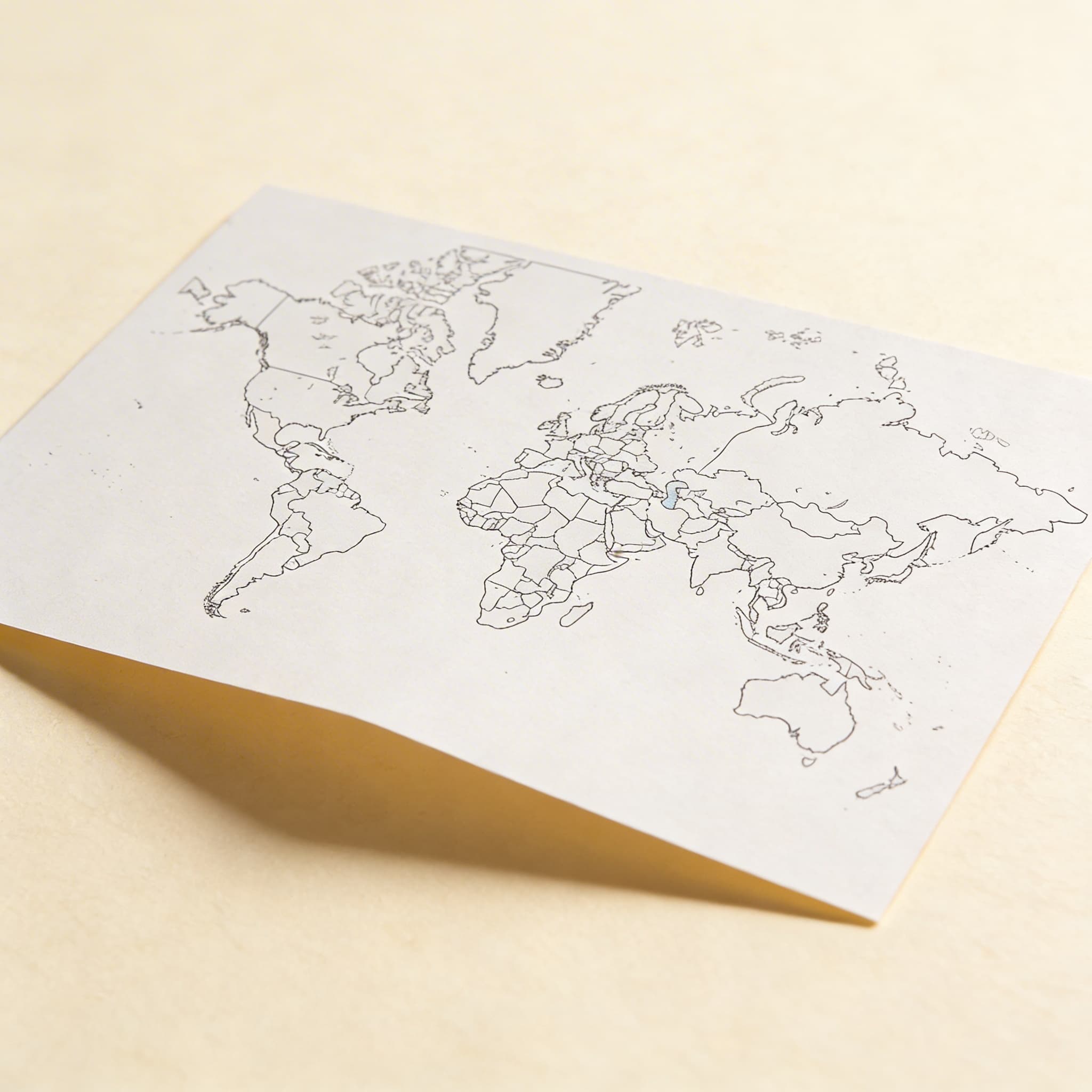 Welt: Politische Karte mit Seen (50) — Ansicht 2