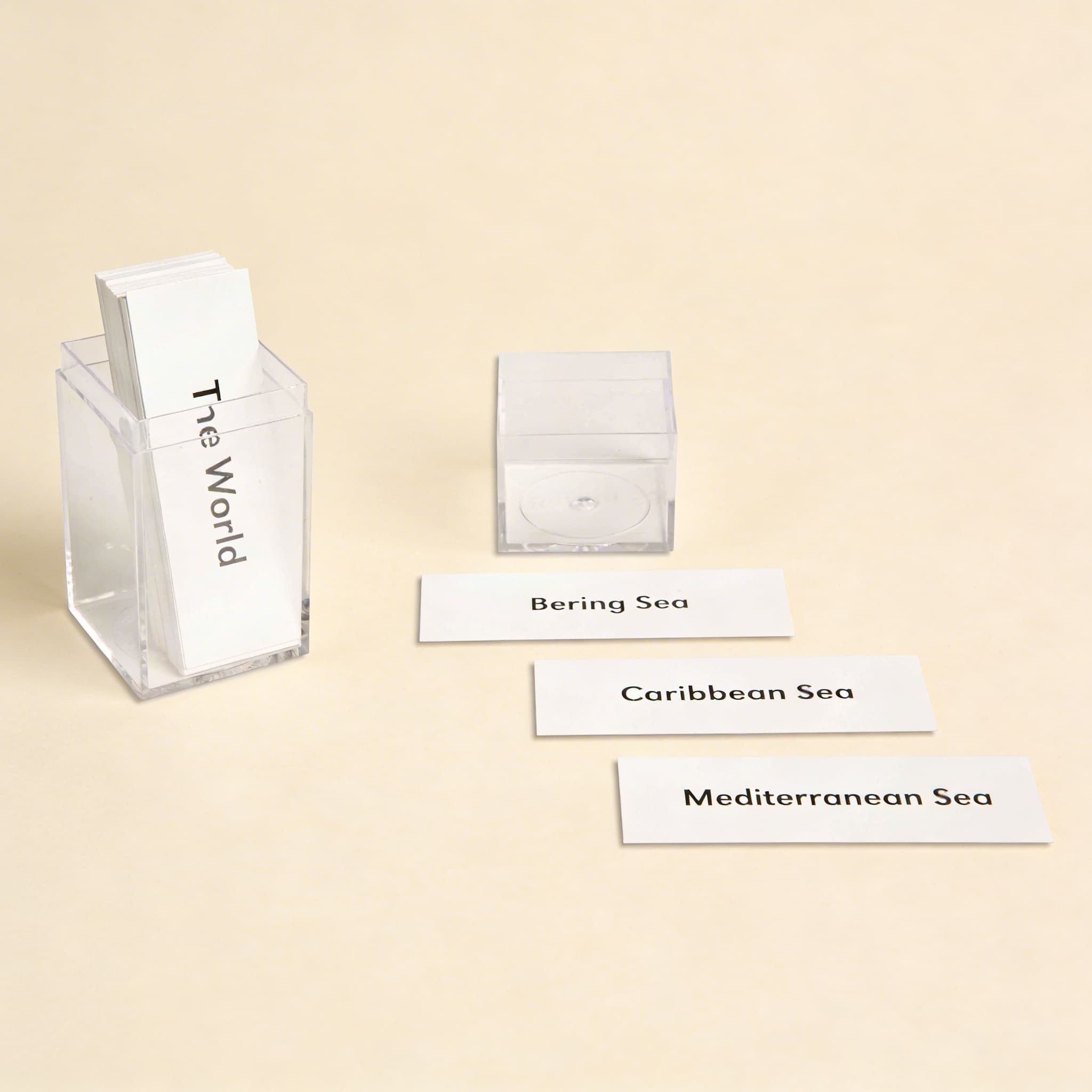 Sada hemisférických map a popisků — Katalogový pohled