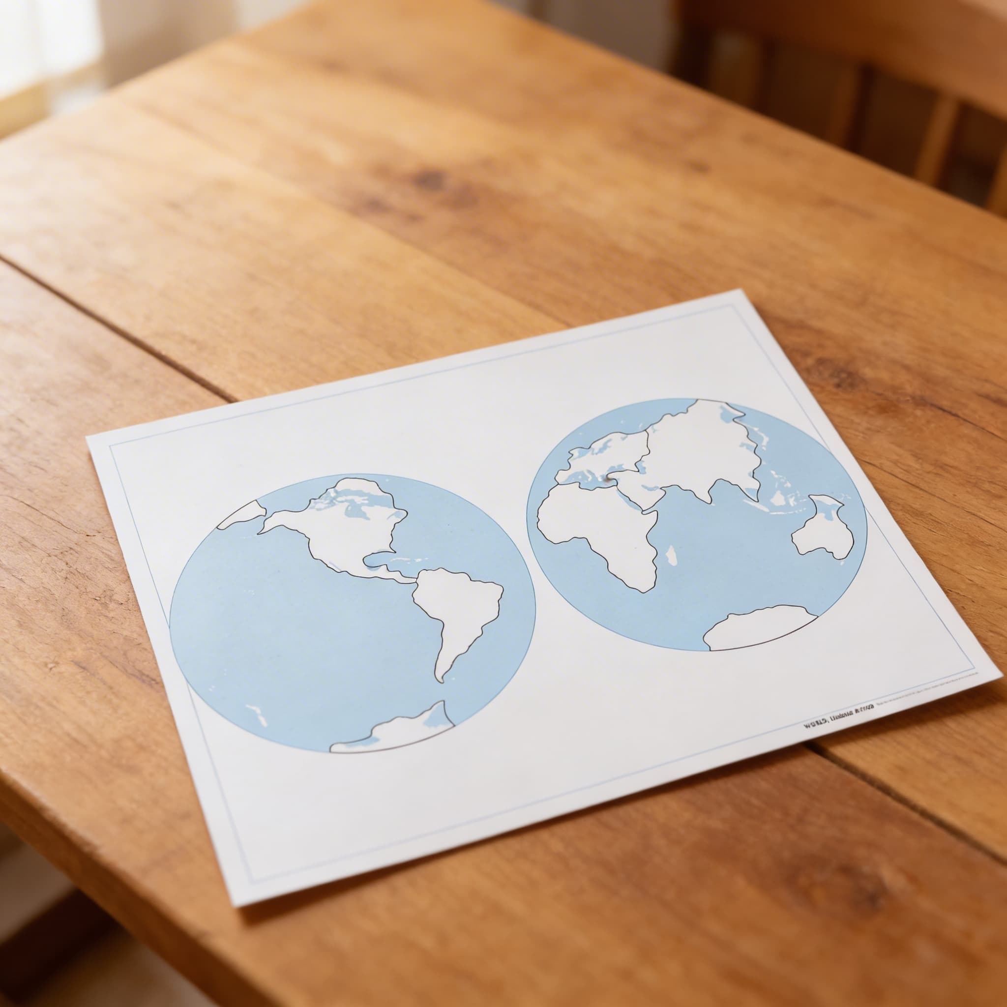 Kontrolní mapa světa: Bez popisků — Detailní pohled