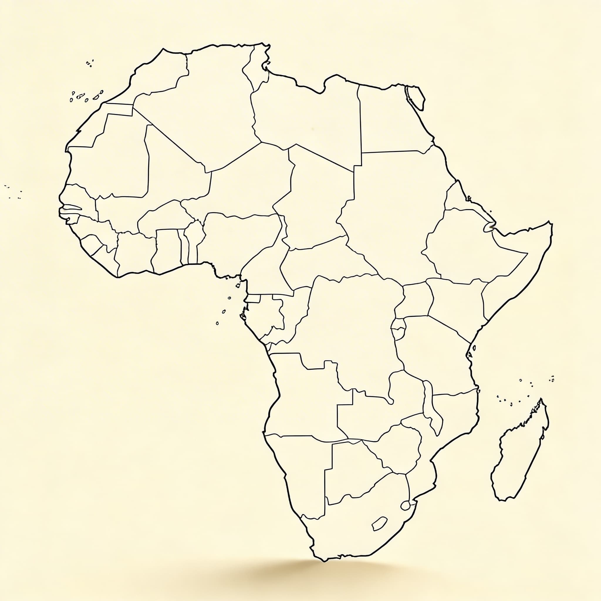 Afrika: Politische Karte (50)