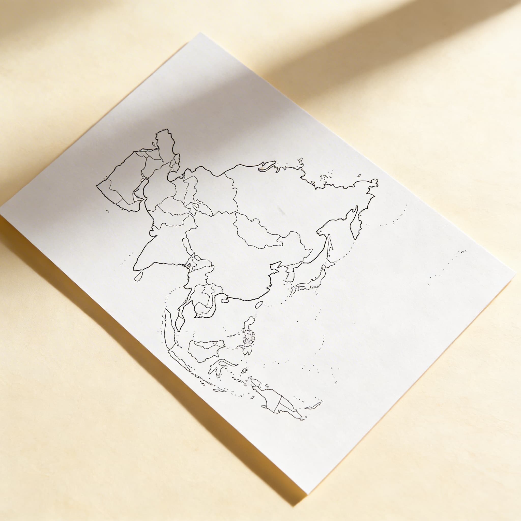 Asien: Politische Karte (50) — Ansicht 2