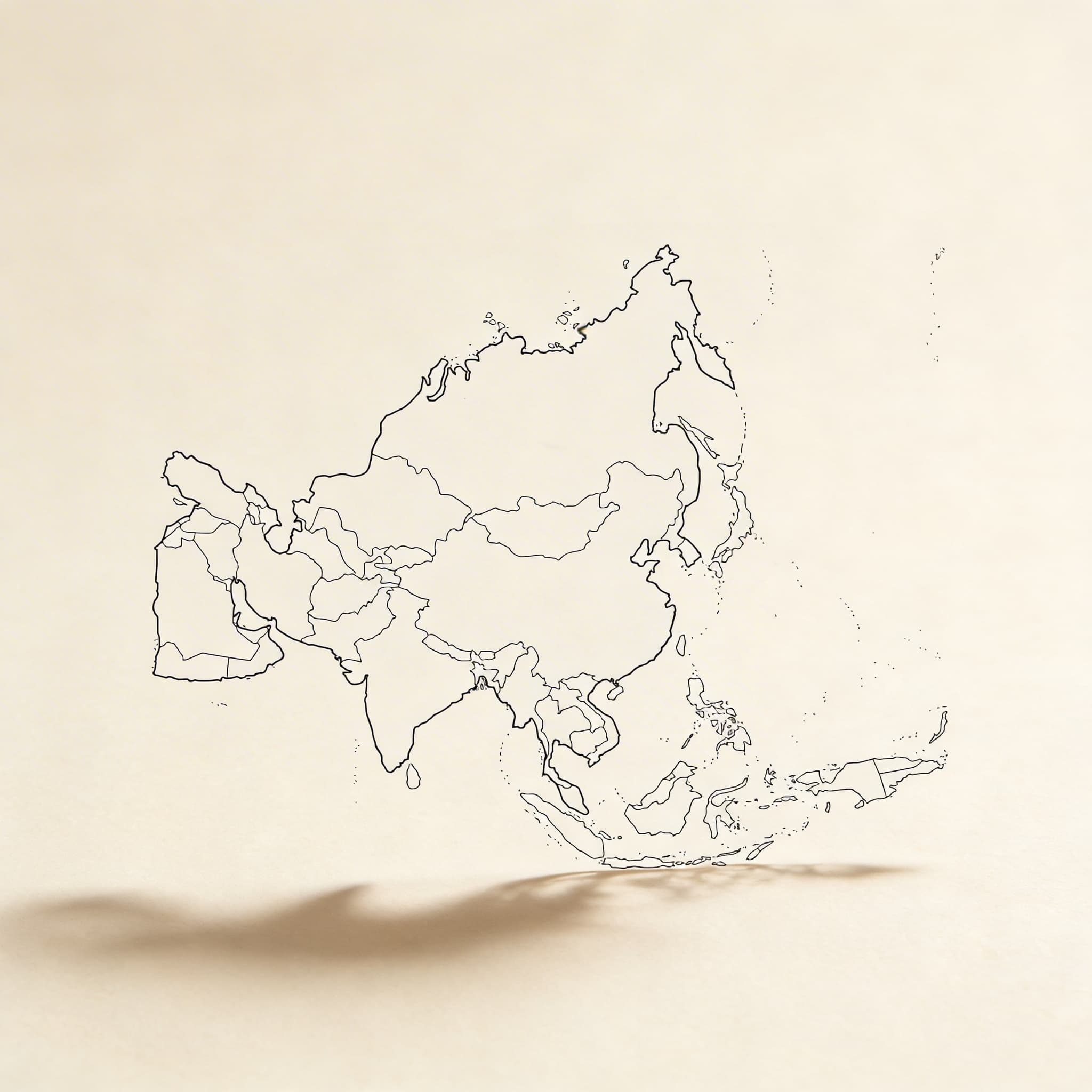 Asien: Politische Karte (50)