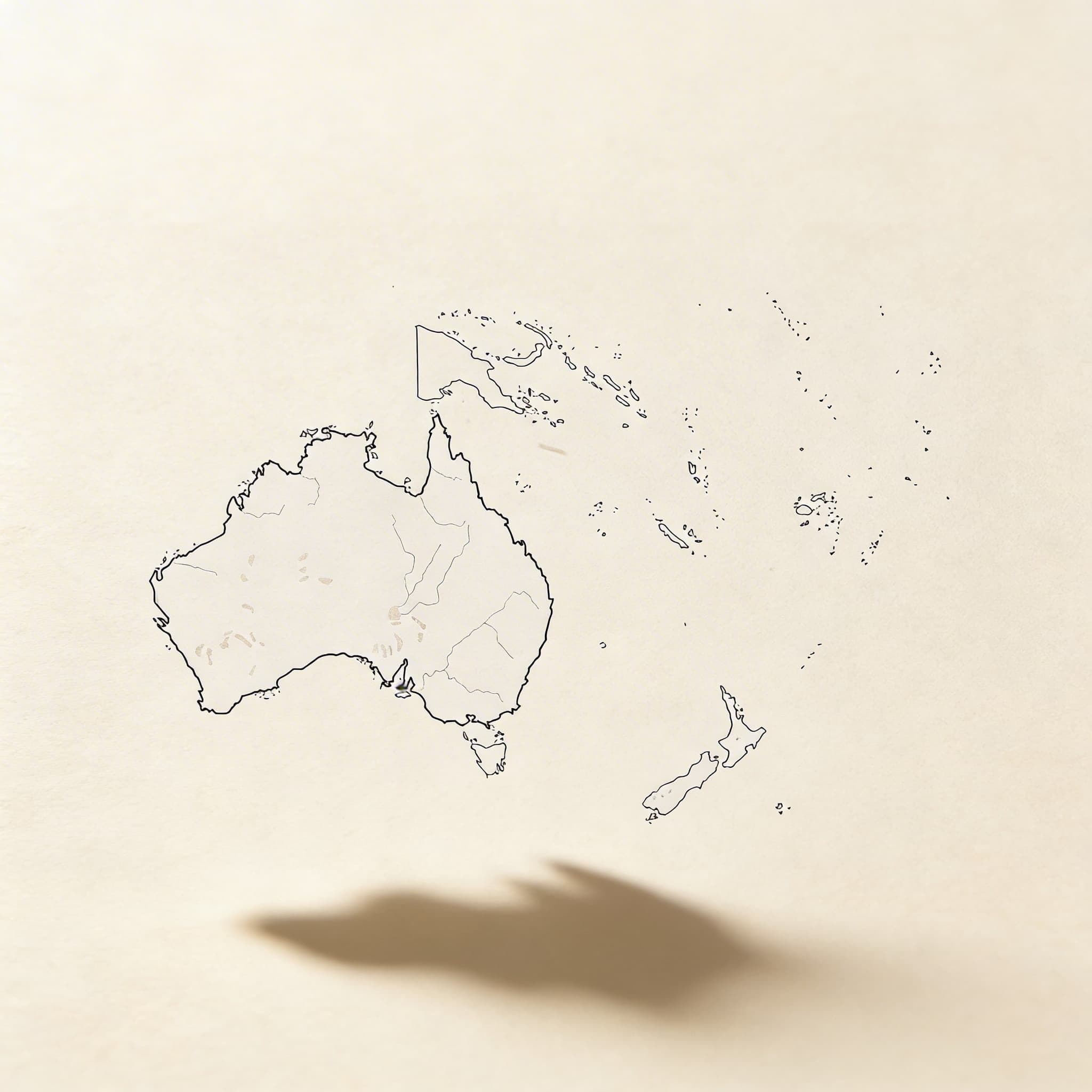 Australien: Wasserstraßenkarten — 50er-Pack