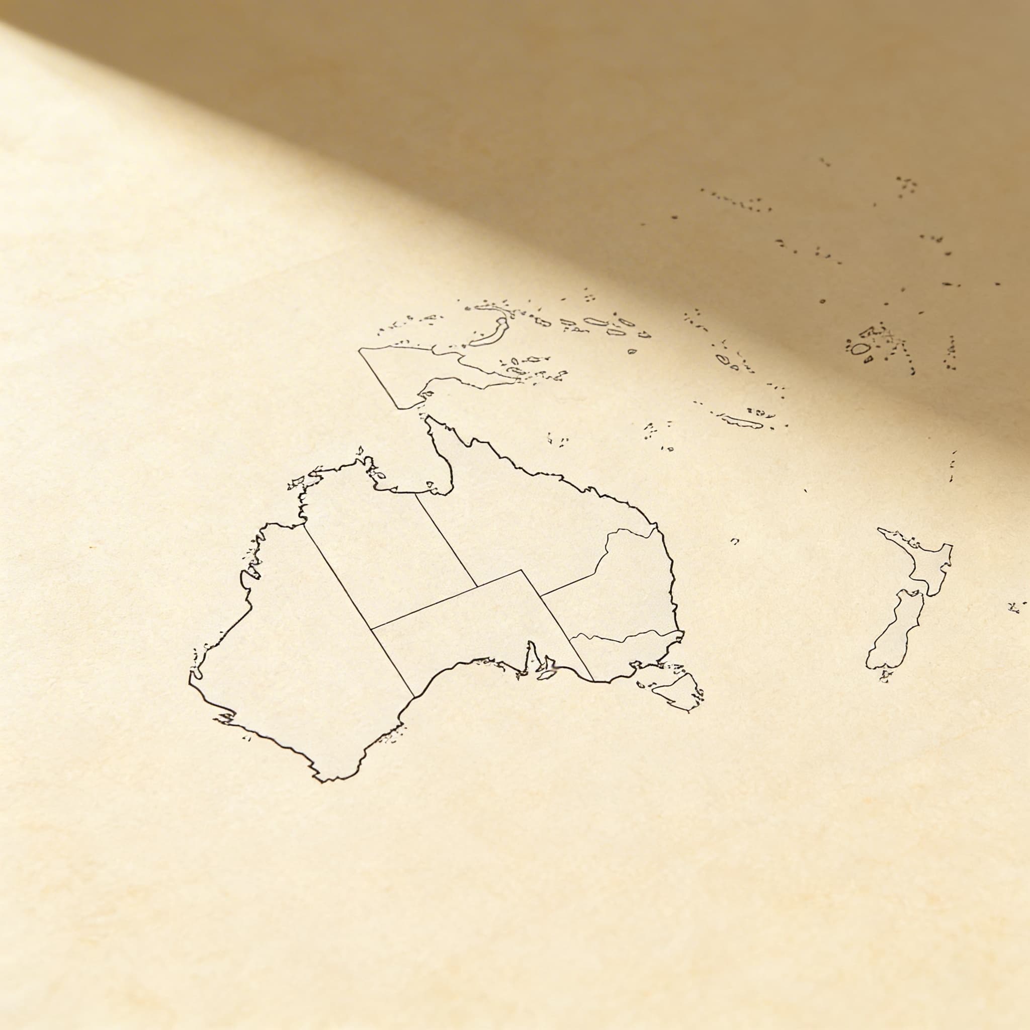 Australien: Bundesstaatsgrenzkarten — 50er-Pack — Ansicht 2