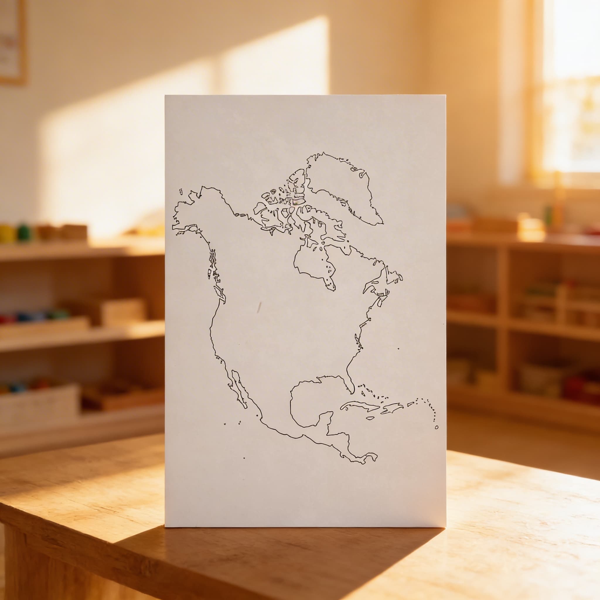 Nordamerika: Umriss (50) — Ansicht 4