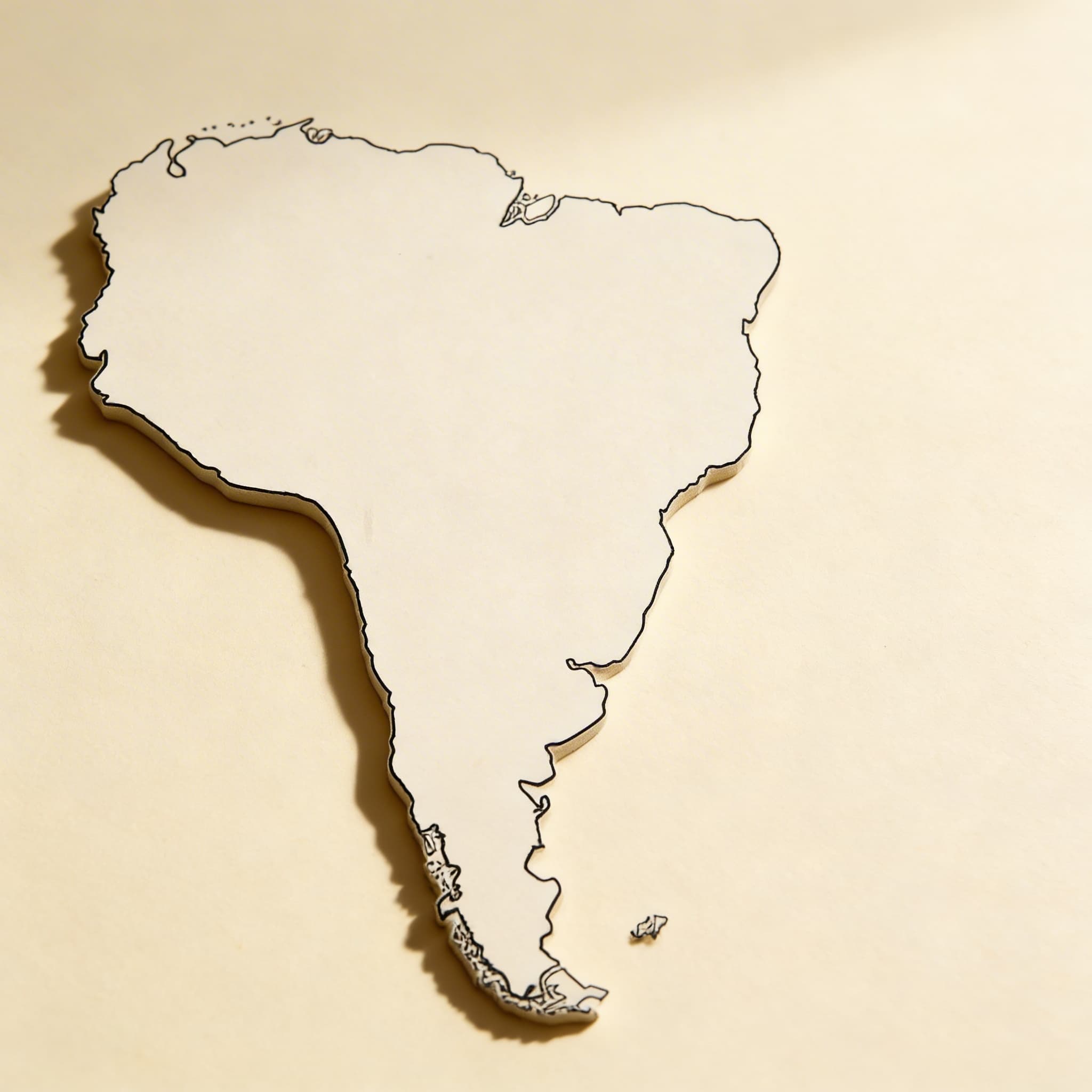 Südamerika: Umriss (50) — Ansicht 2