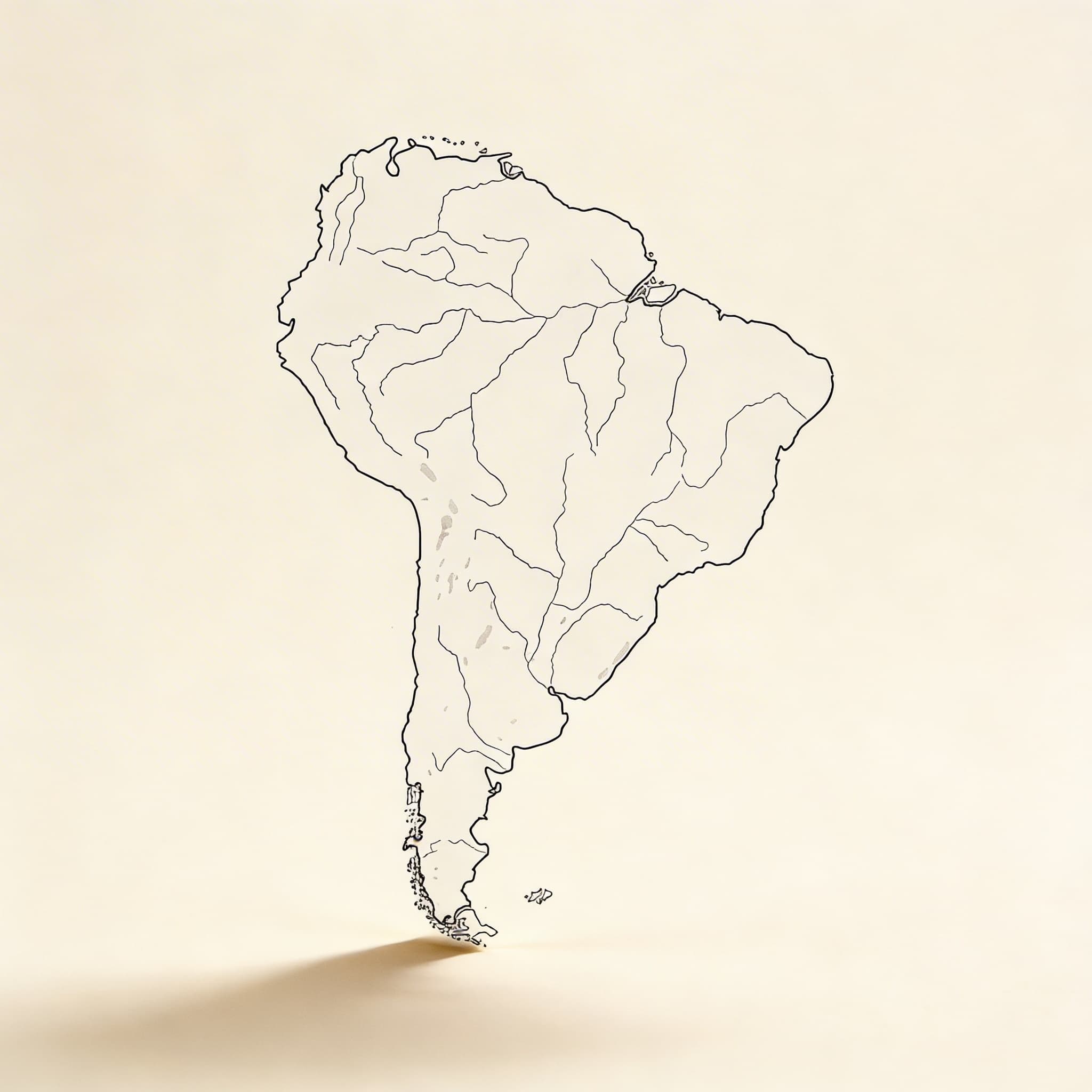 Südamerika: Wasserstraßen (50)