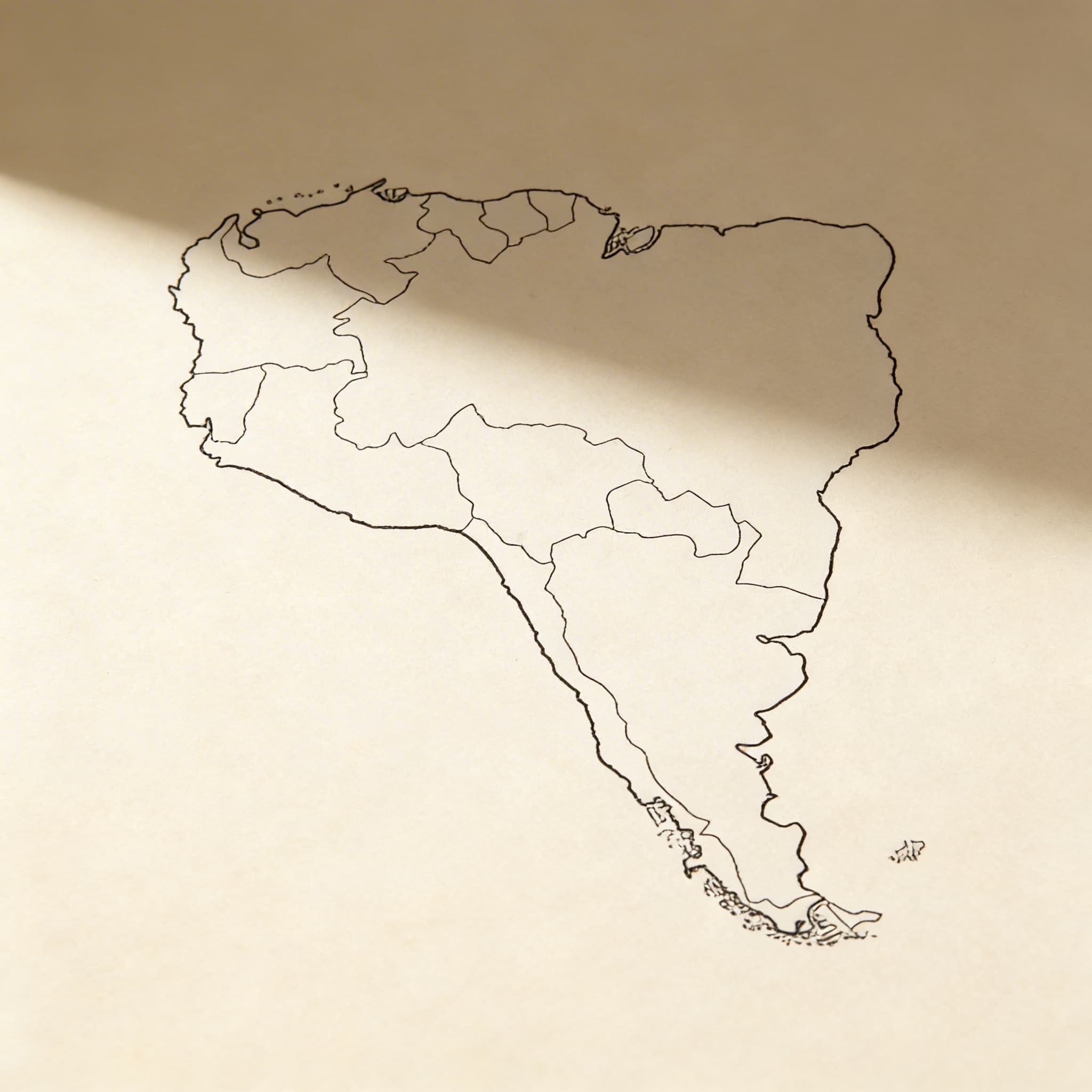 Südamerika: Politische Karte (50) — Ansicht 2