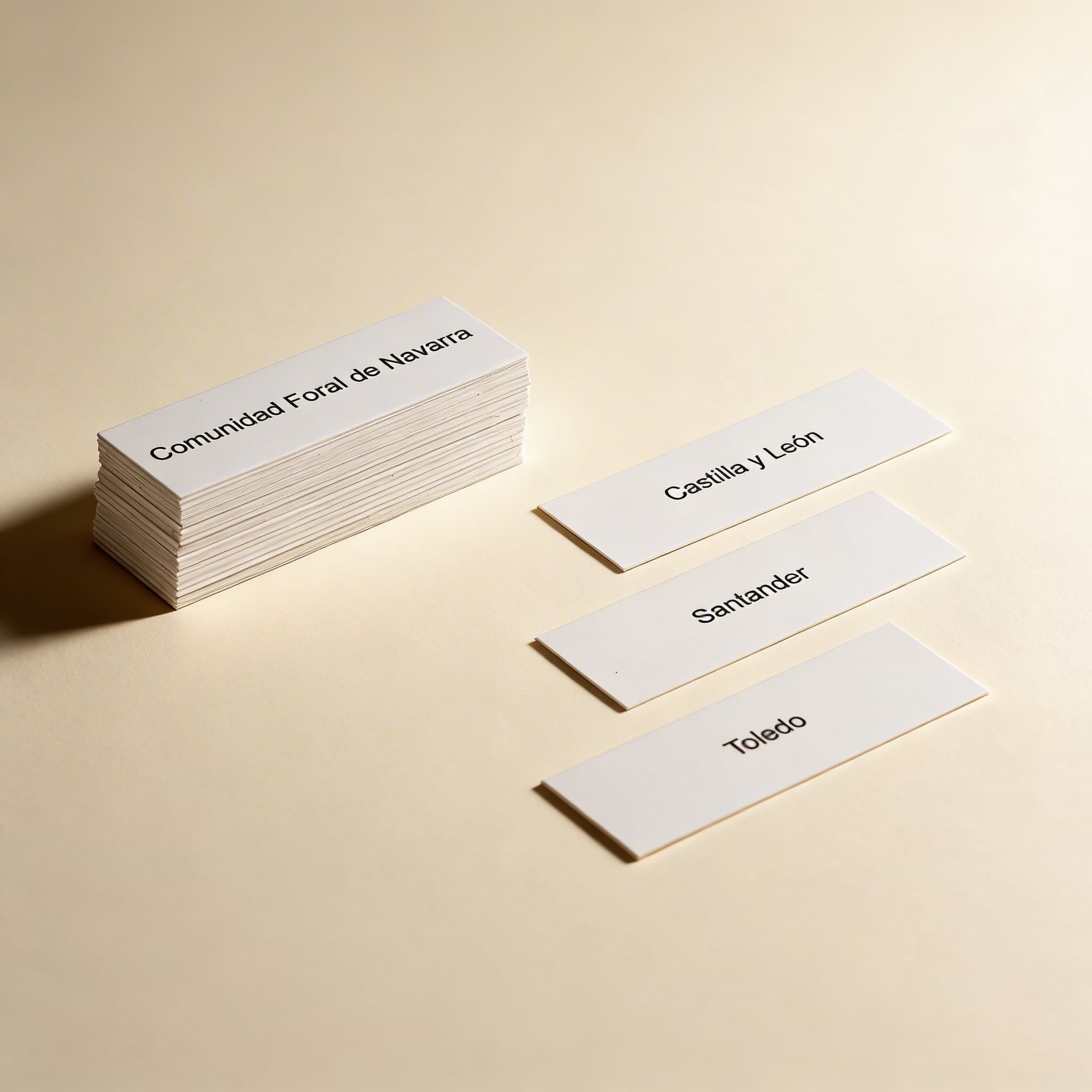 Španělsko: Popisky — Příslušenství k puzzle mapám — Katalogový pohled