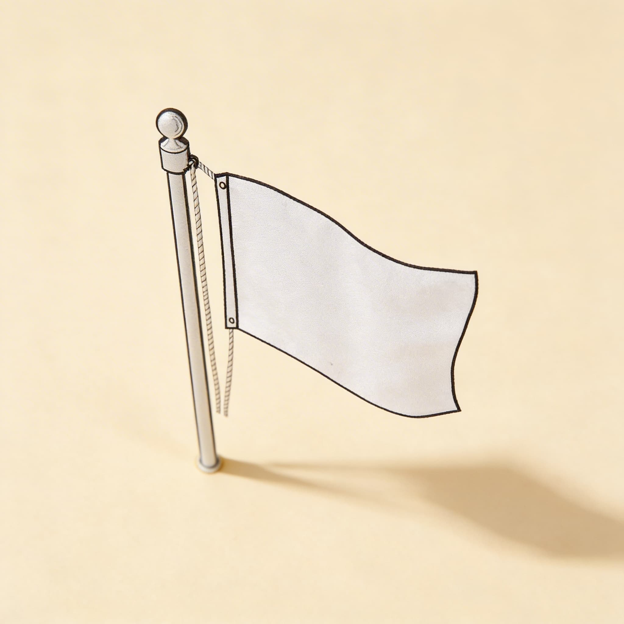 Papier na vlajky — aktivita Vlajky sveta — Bočný pohľad