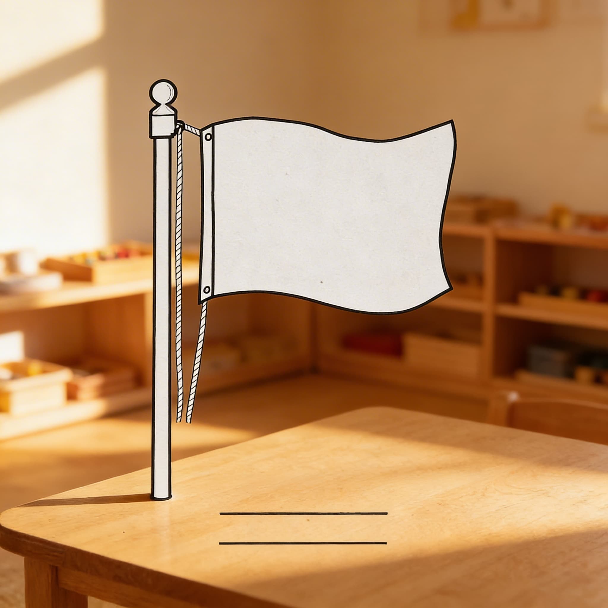 Papier na vlajky — aktivita Vlajky sveta — Pri použití