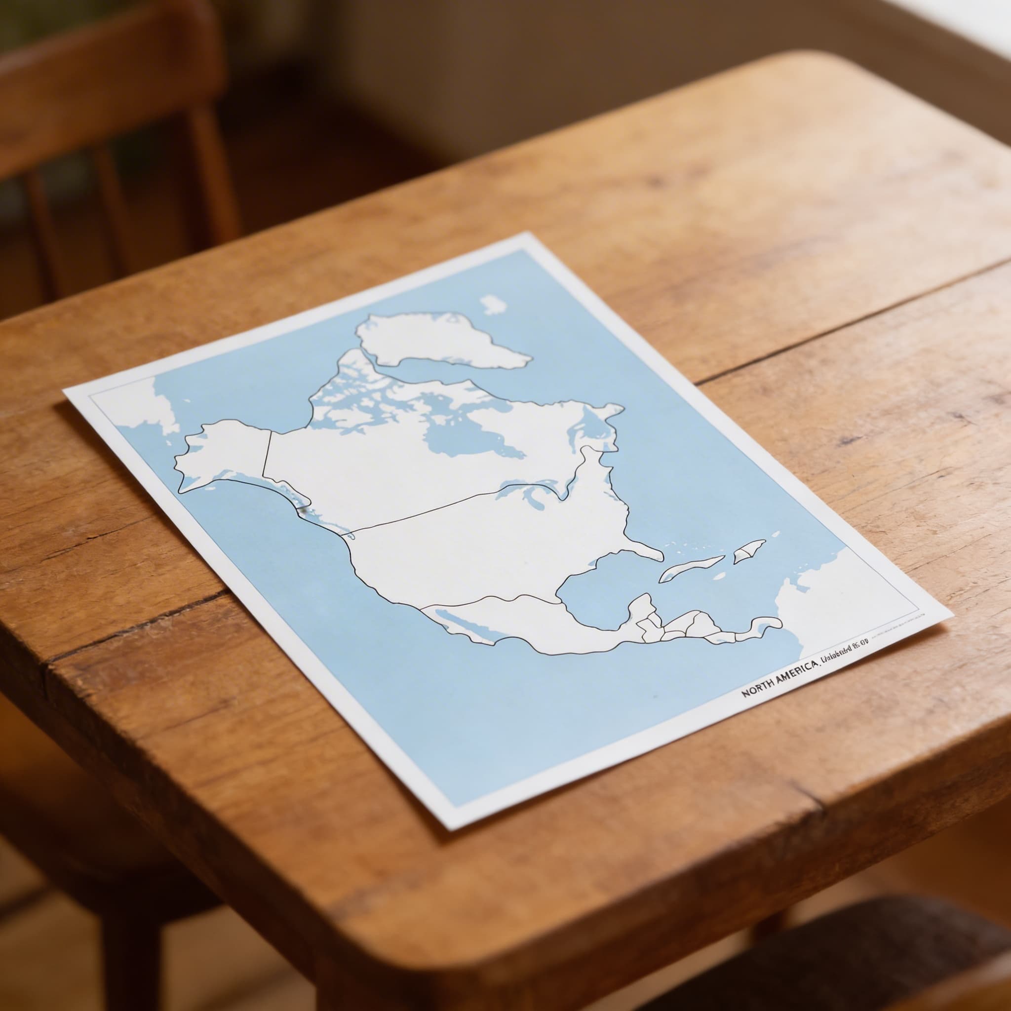 North America Control Map: Unlabeled — Detail view