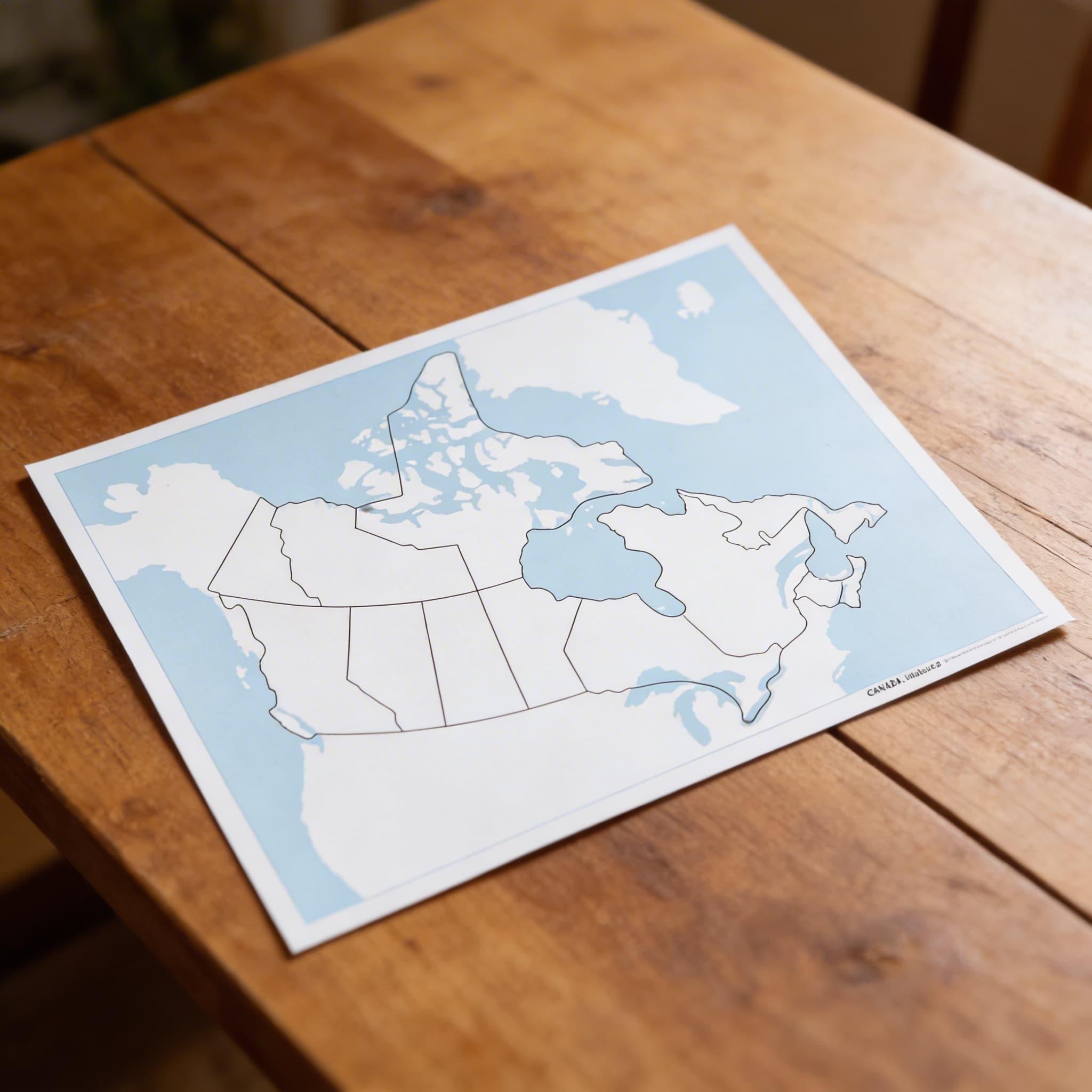 Kontrolná mapa Kanady: bez popisov — Detailný pohľad