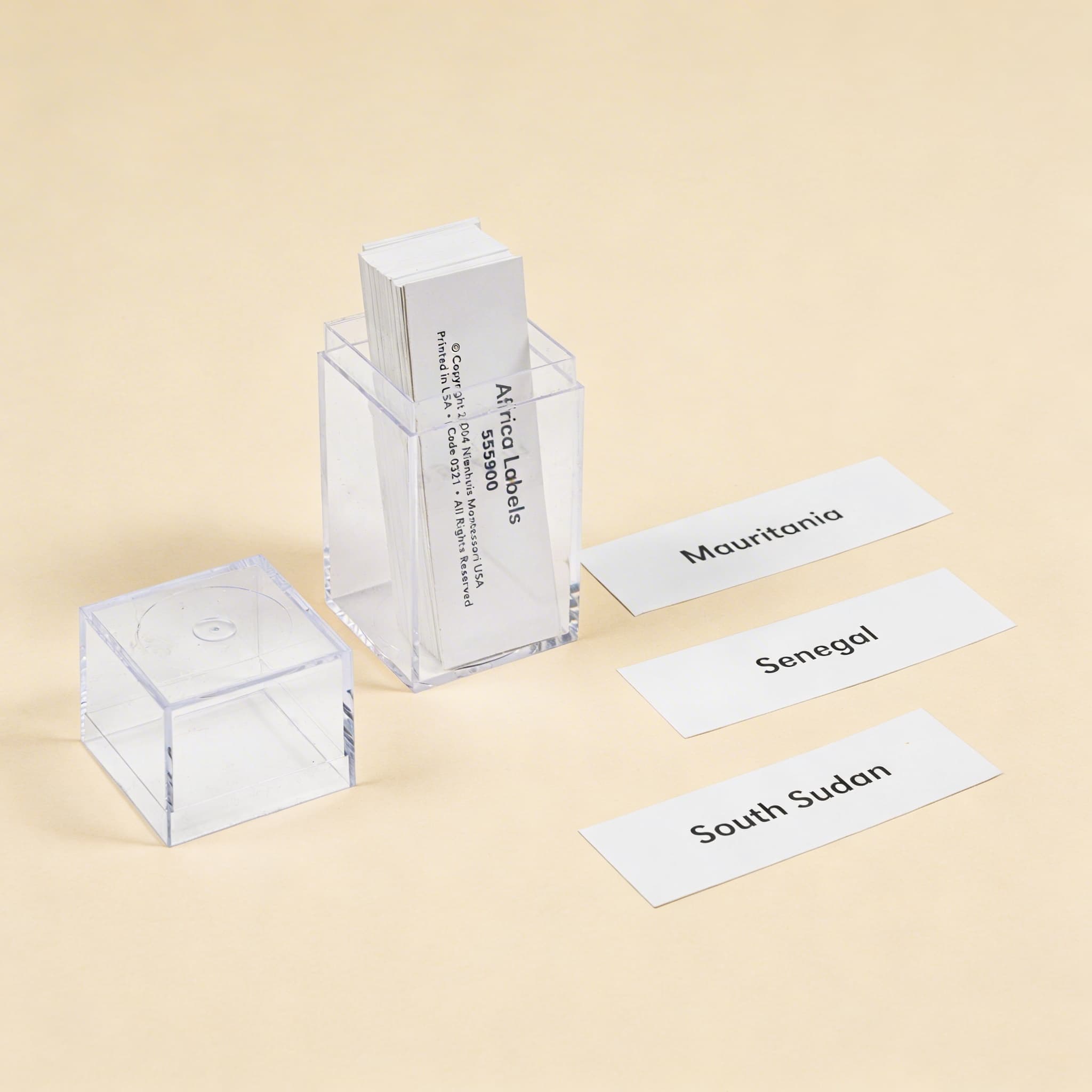 Afrika: Popisky — Příslušenství k puzzle mapám — Katalogový pohled