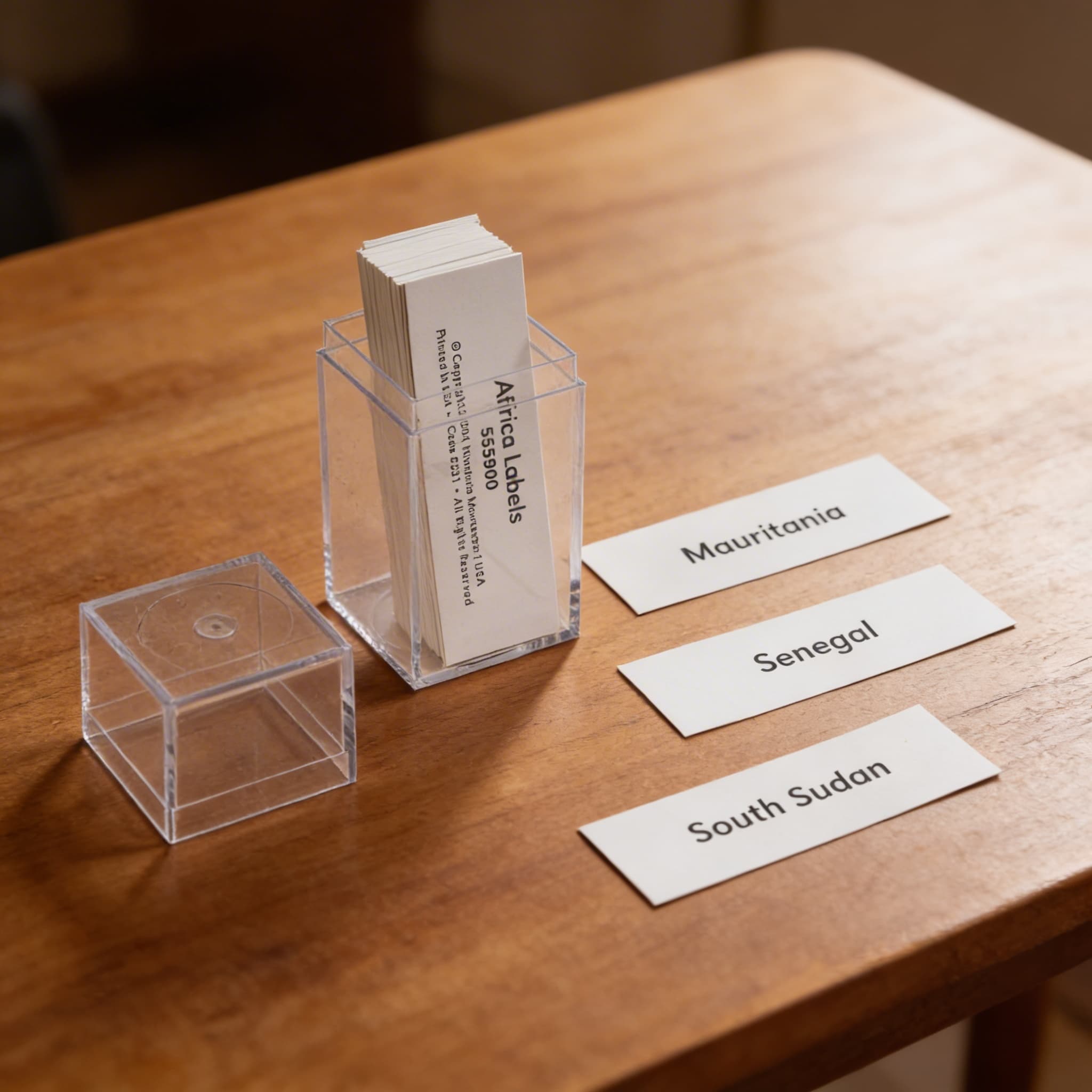 Afrika: Popisky — Příslušenství k puzzle mapám — Detailní pohled