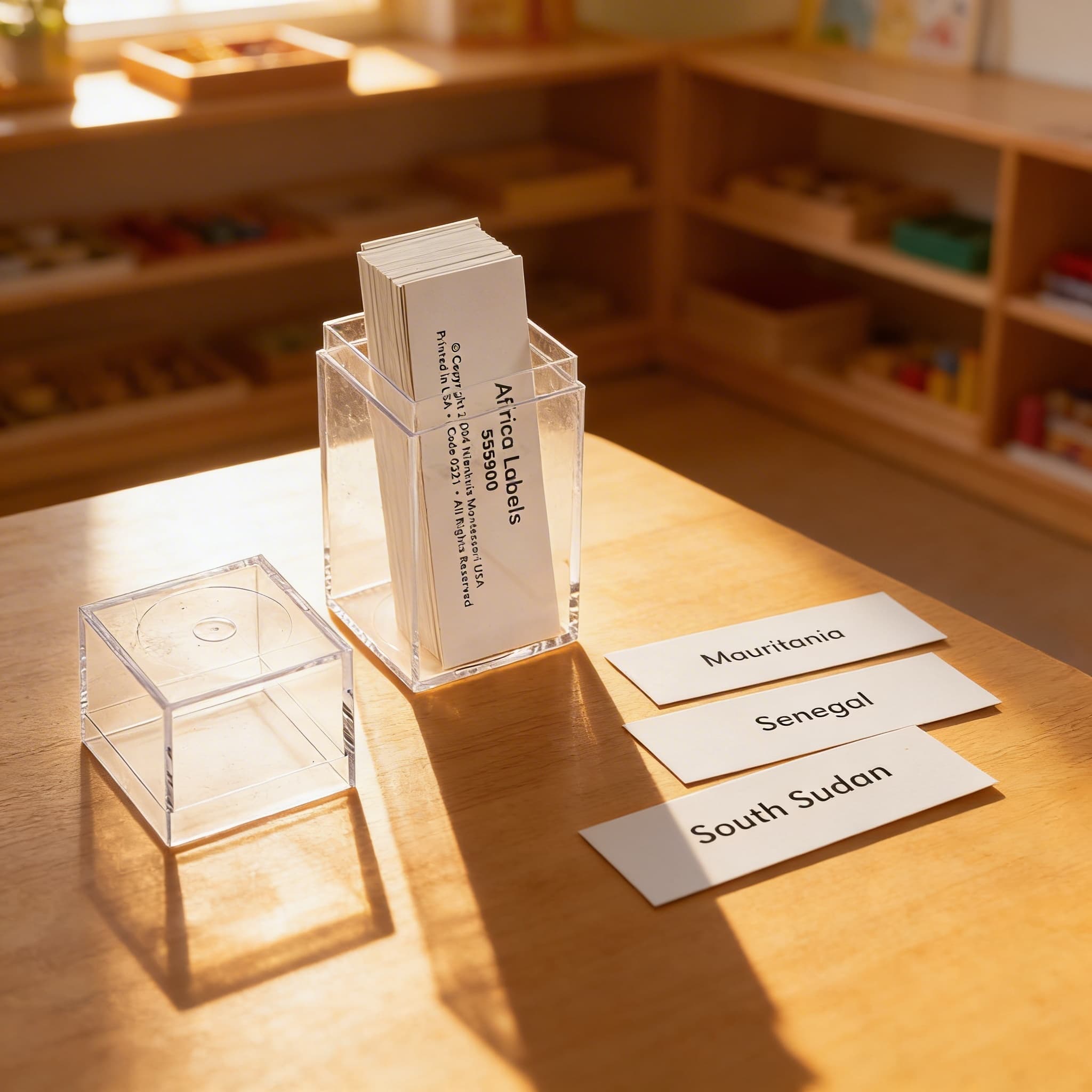 Afrika: Popisky — Příslušenství k puzzle mapám — Při použití