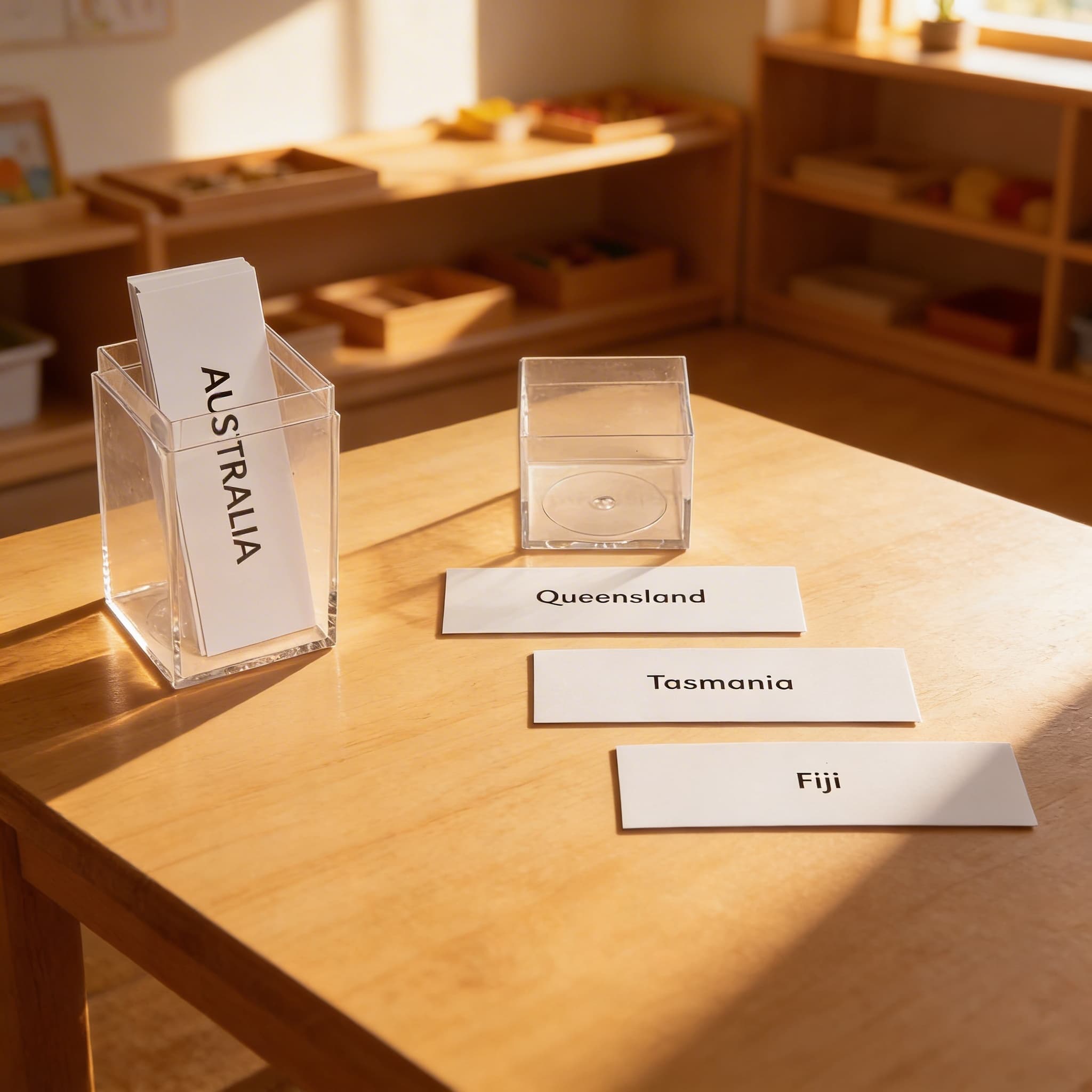 Austrálie: Popisky — Při použití