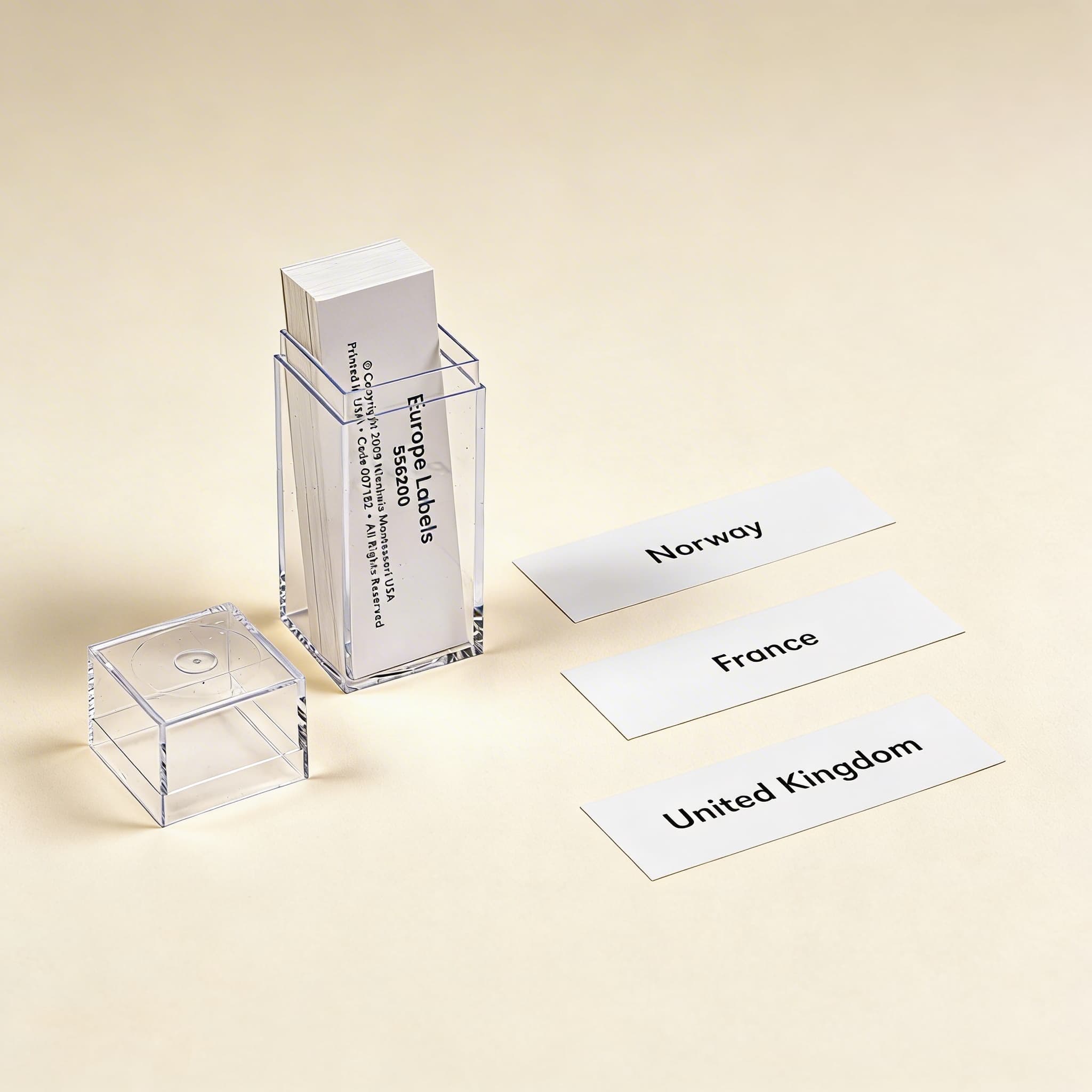 Evropa: Popisky — Příslušenství k puzzle mapám — Katalogový pohled