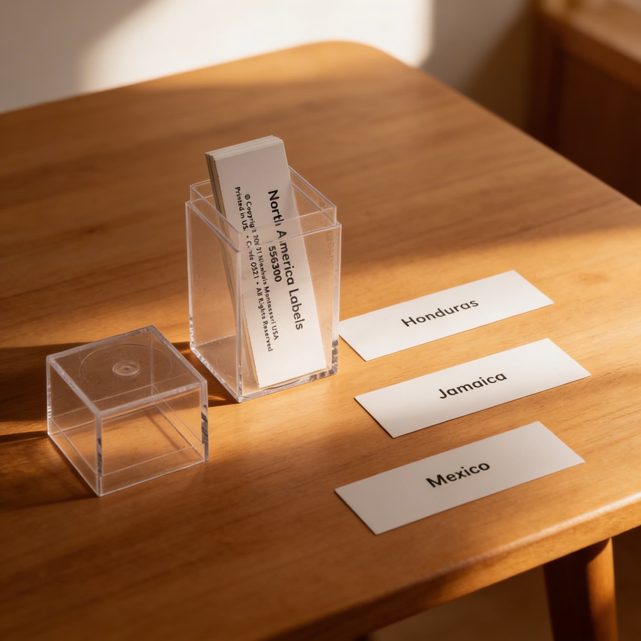 Severná Amerika: Popisky — Detailný pohľad