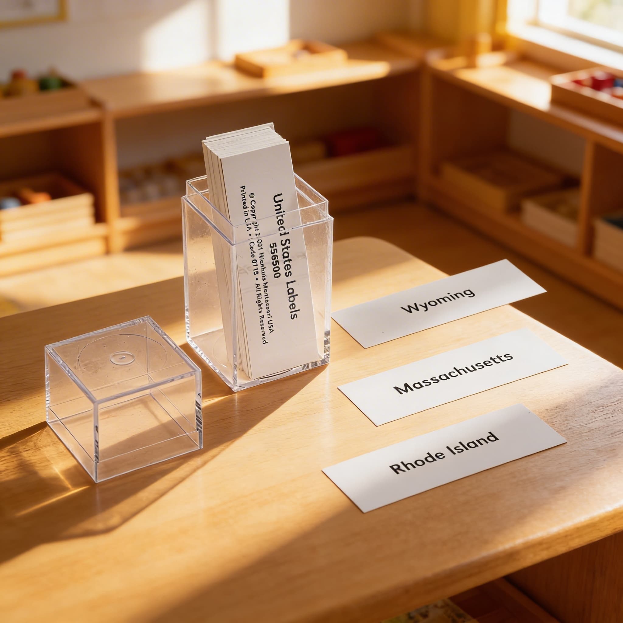 Spojené státy: Popisky — Při použití