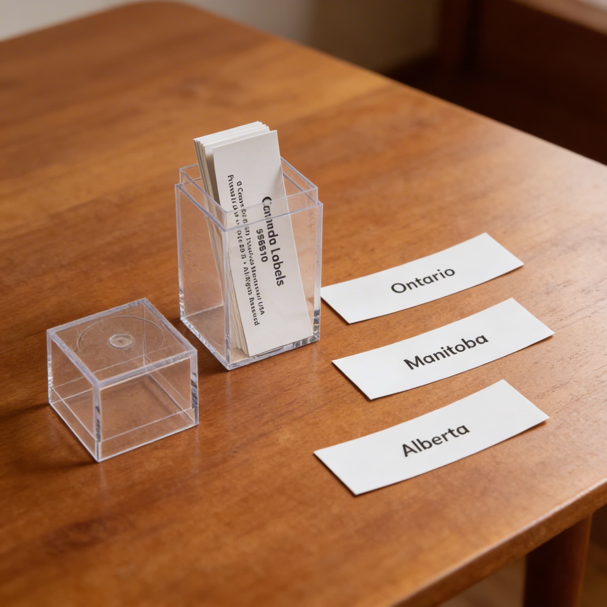 Kanada: Popisky — Príslušenstvo k puzzle mapám — Detailný pohľad