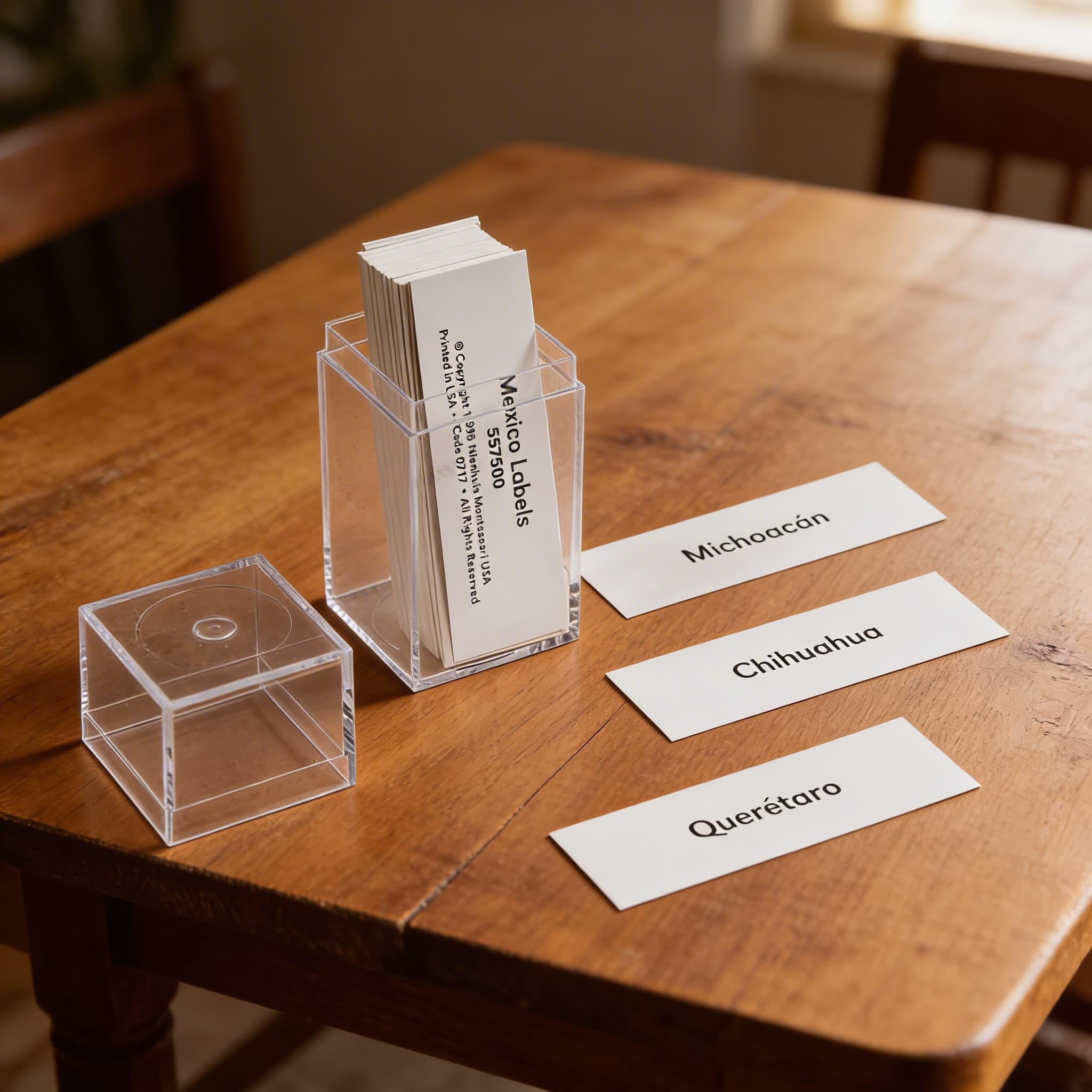 Mexiko: Popisky — Příslušenství k puzzle mapám — Detailní pohled