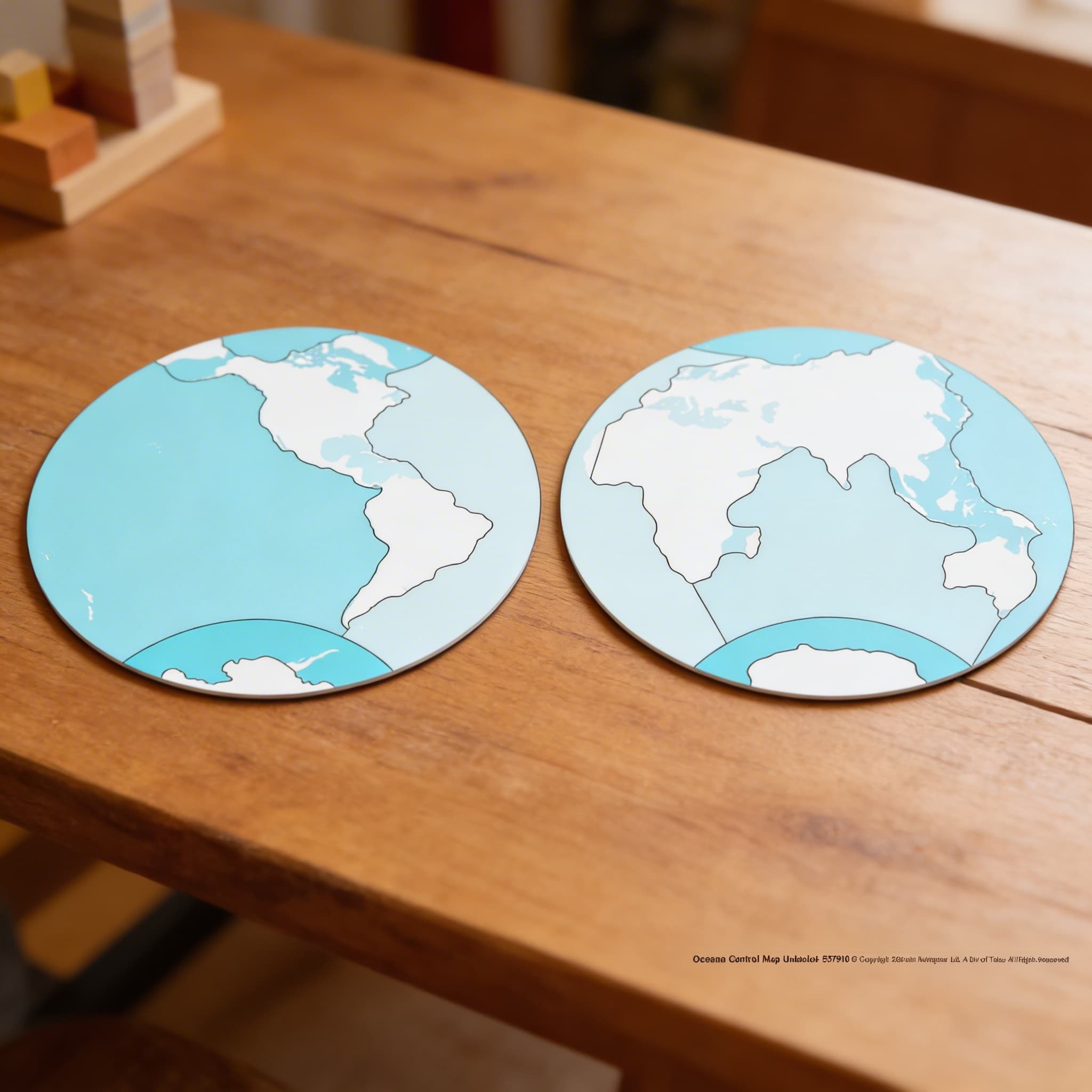 Kontrolná mapa oceánov: bez popisov — Detailný pohľad