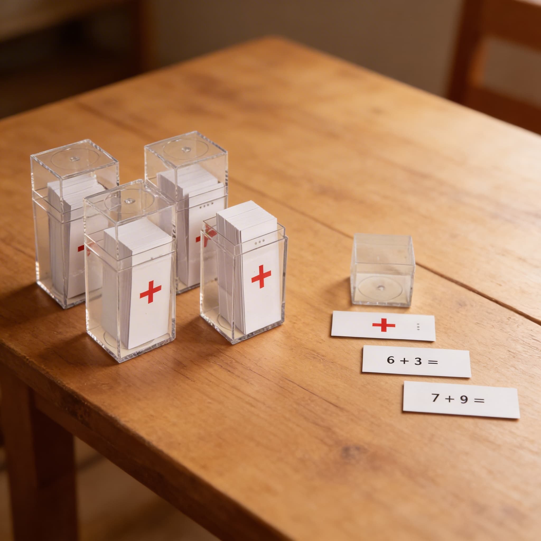 Úlohové lístky: pracovní tabulky sčítání — Detailní pohled