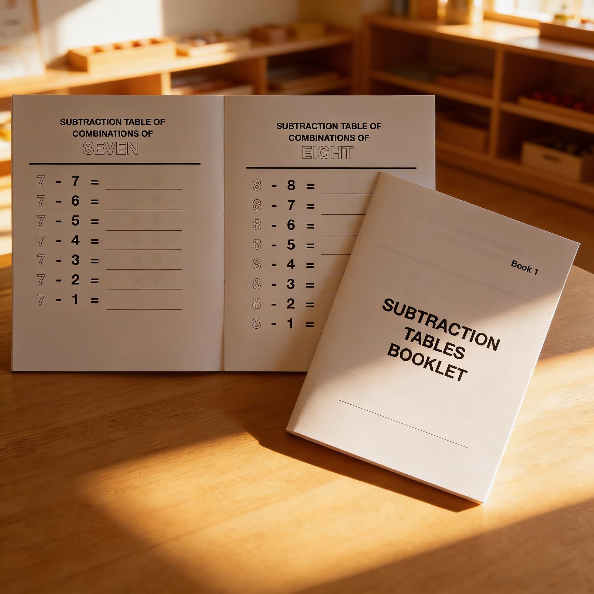 Sešit tabulek odčítání: 1 — Při použití