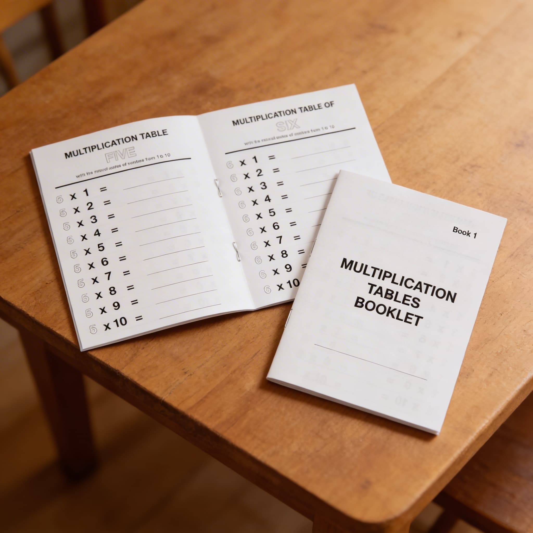 Zošit tabuľiek násobenia: 1 — Detailný pohľad