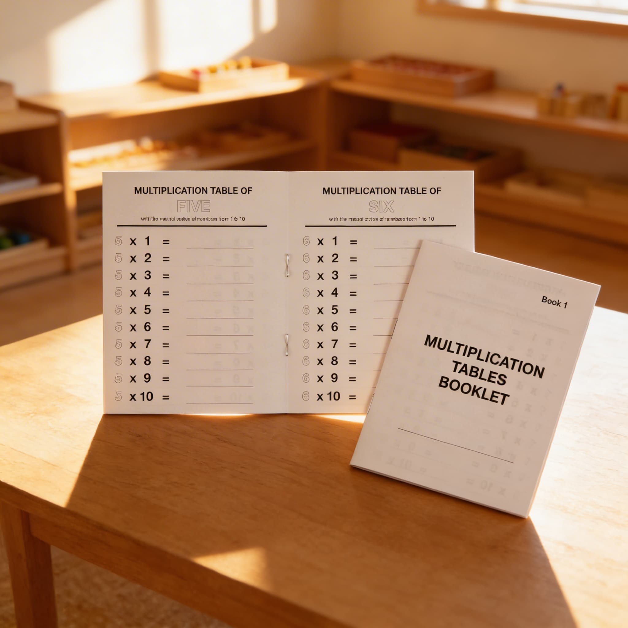 Zošit tabuľiek násobenia: 1 — Pri použití