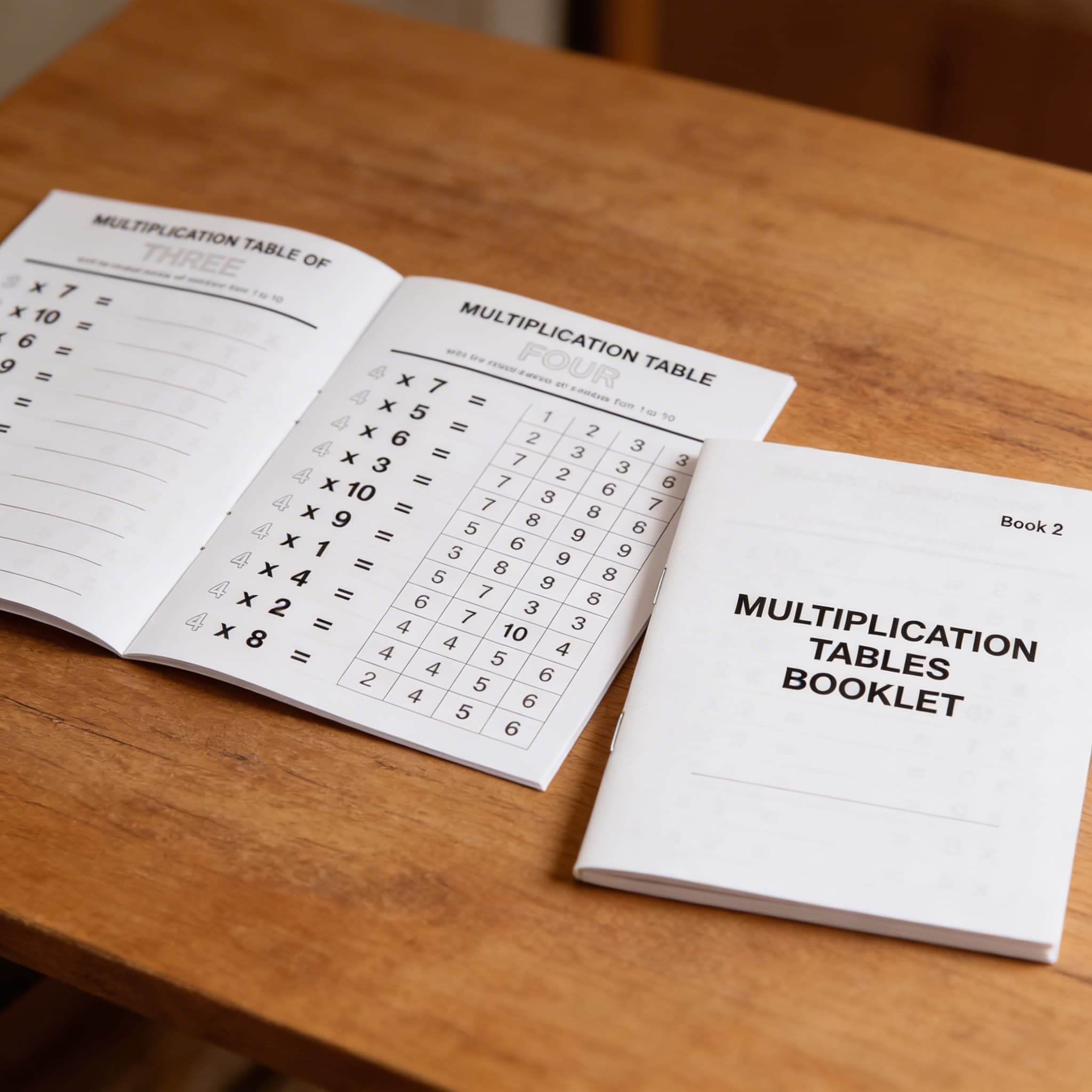 Sešit tabulek násobení: 2 — Detailní pohled